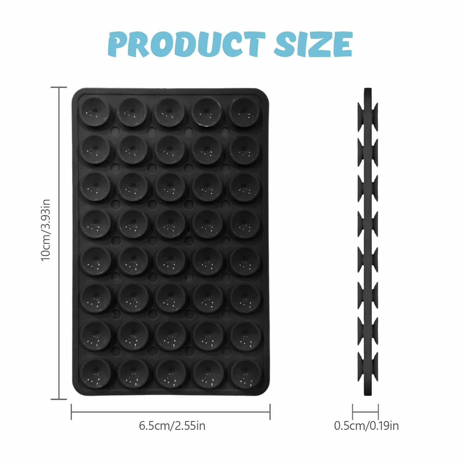 Support Téléphone Ventouse en Silicone 4 Pièces, Fixation Forte Verre Miroir pour Selfies
