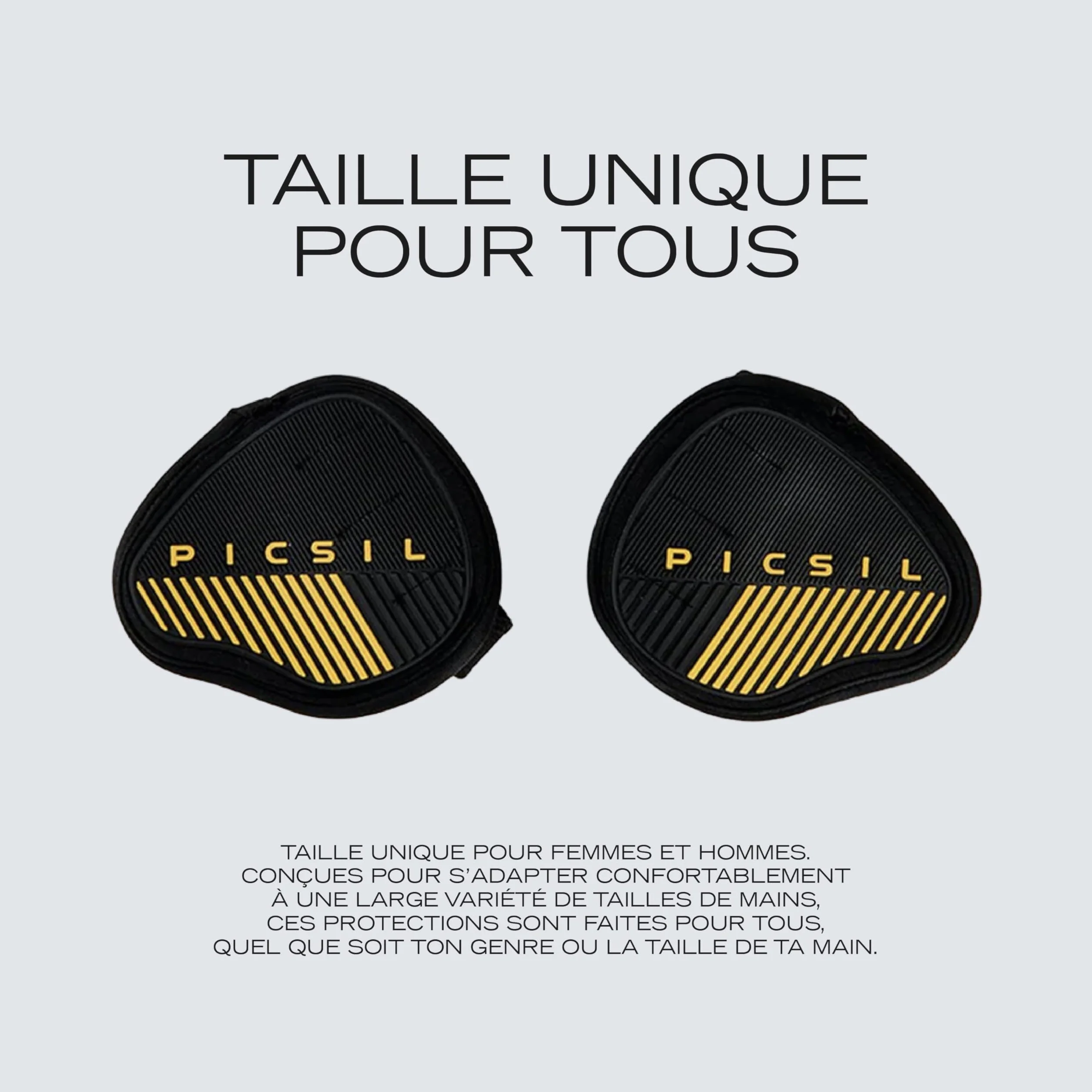 PICSIL Maniques en Néoprène pour Barre de Musculation – Grip Pads pour Tractions & Haltérophilie