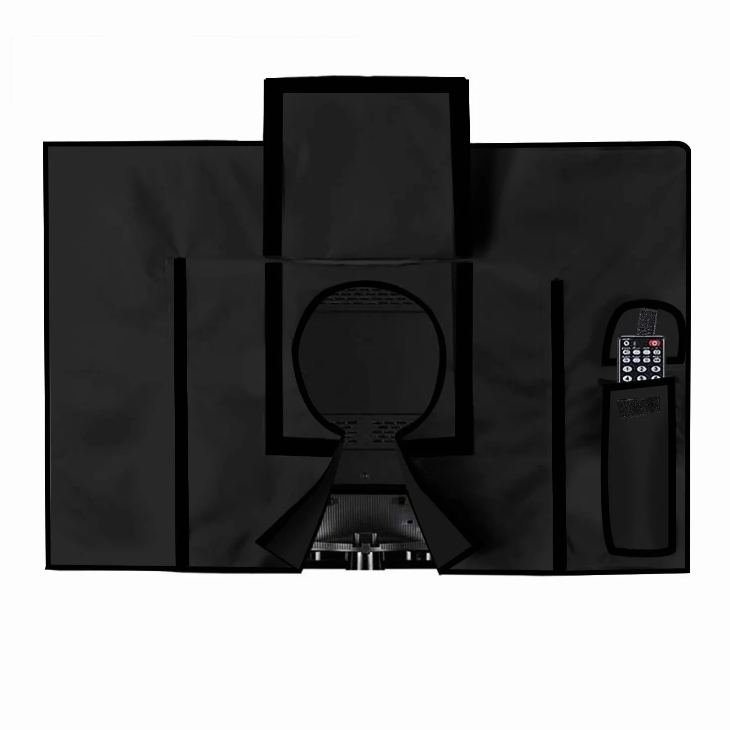 Housse TV extérieure 50"-52" 52 x 33 x 5 pouces Résistant aux intempéries Noir
