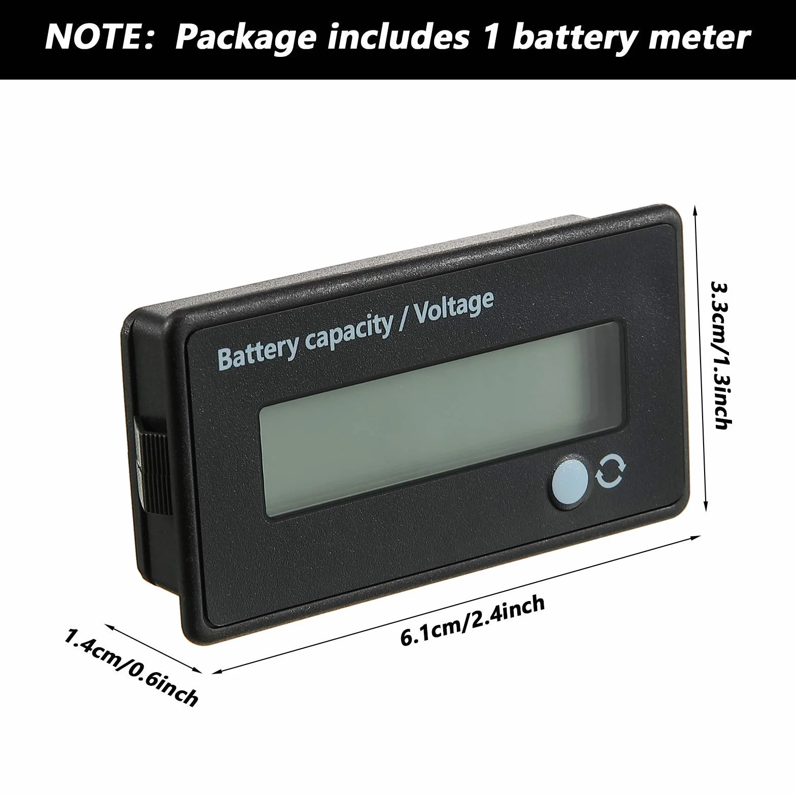 Frienda Compteur de batterie CC 12V 24V 36V 48V 72V avec alarme indicateur capacité batterie moniteur tension lithium-ion