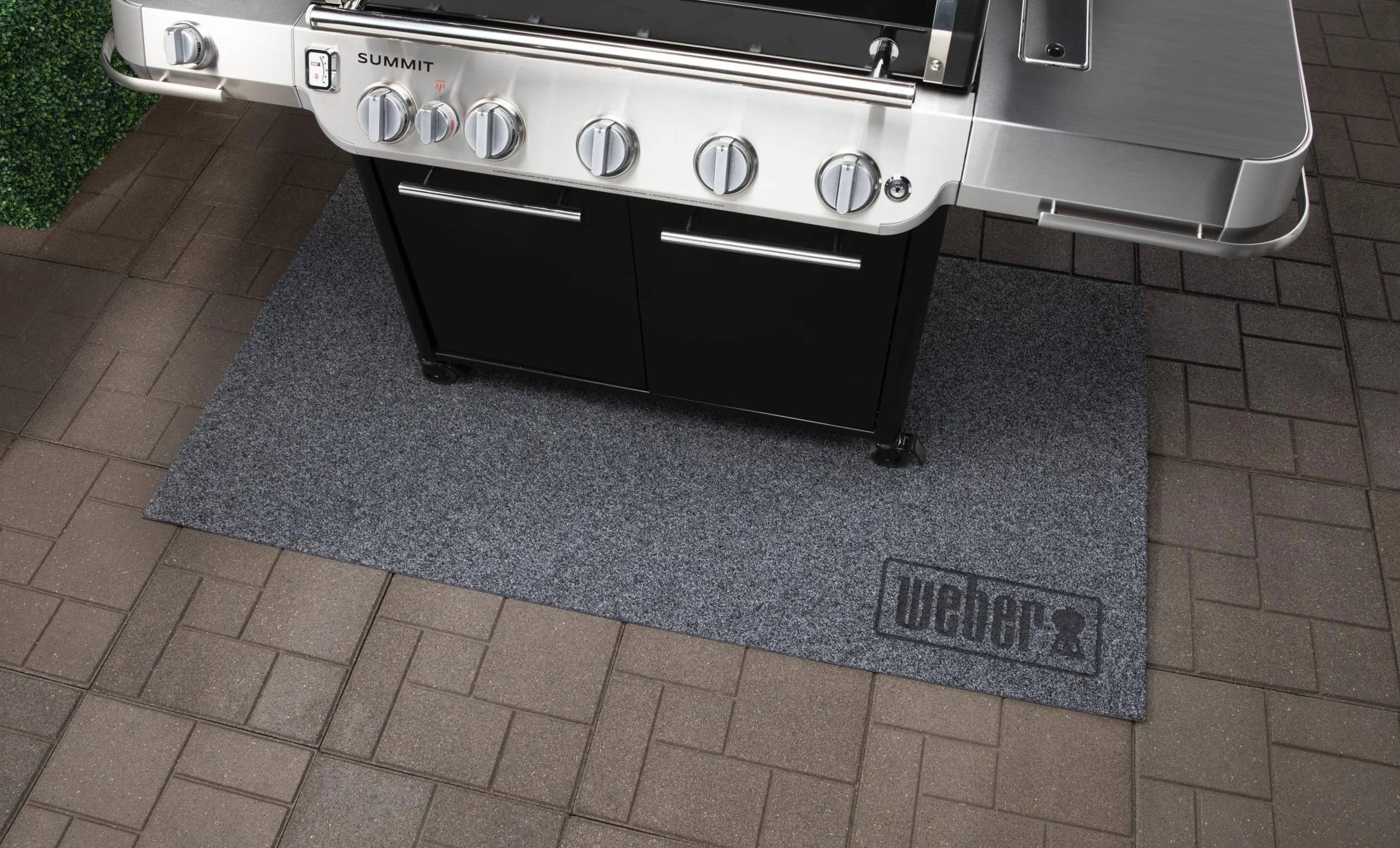 Weber Tapis de Protection XL pour Summit & Plancha 76 cm, Noir, Antidérapant