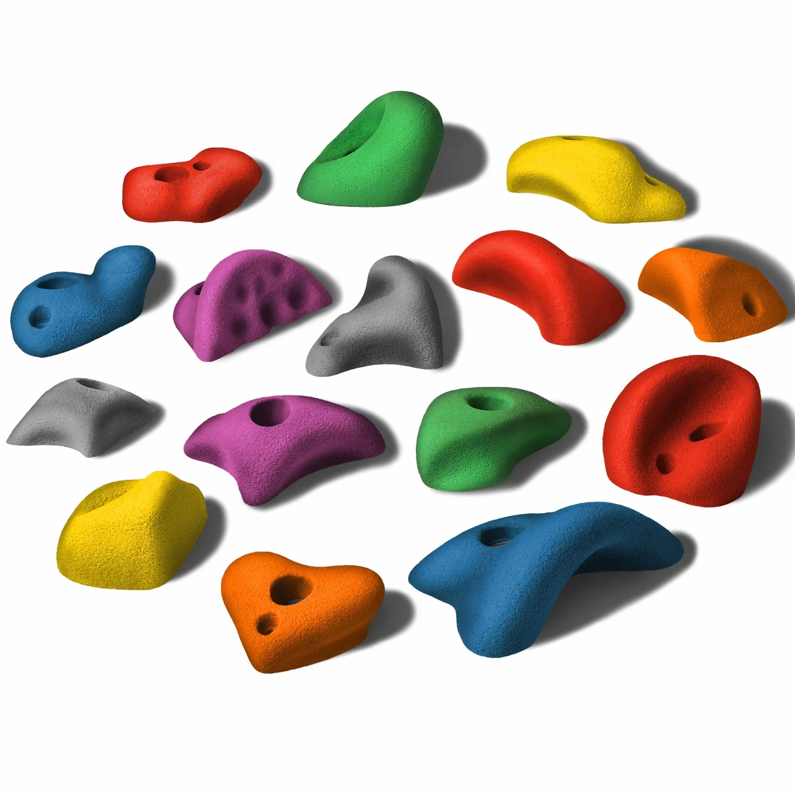 ALPIDEX Prises d'Escalade M/L | Petites Prises d'Anse | Marchepieds | Différentes Contre-Dépouilles Couleurs Formes