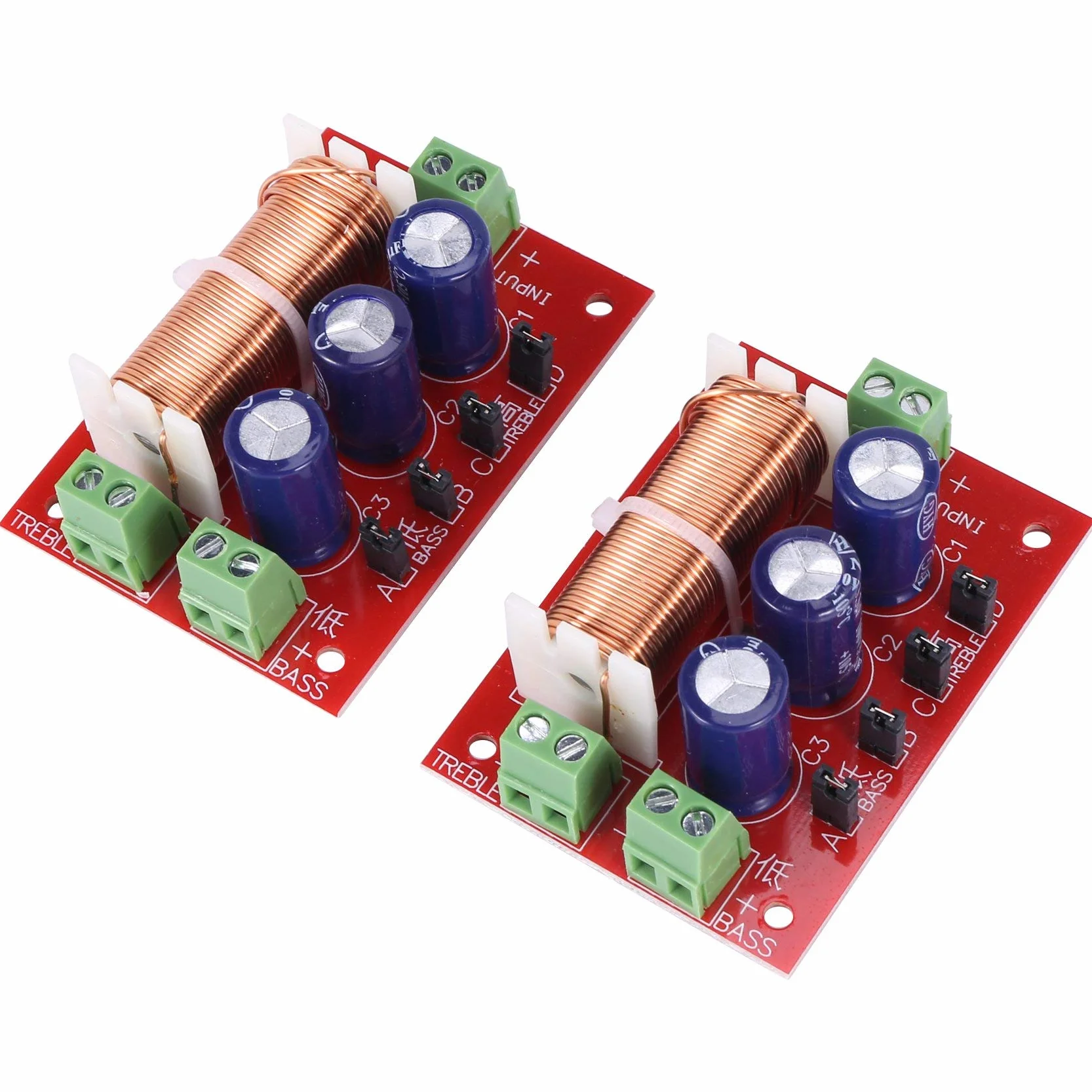 400W Haut-Parleur Crossover 2 Voies Filtre Diviseur de Fréquence pour 2-16Ohm