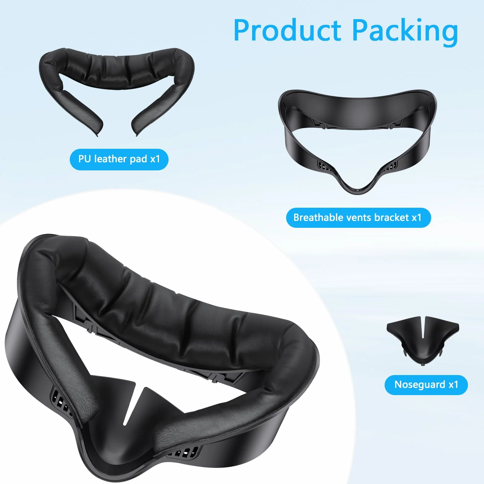 VR Face Cover Pad pour Meta/Oculus Quest 3S