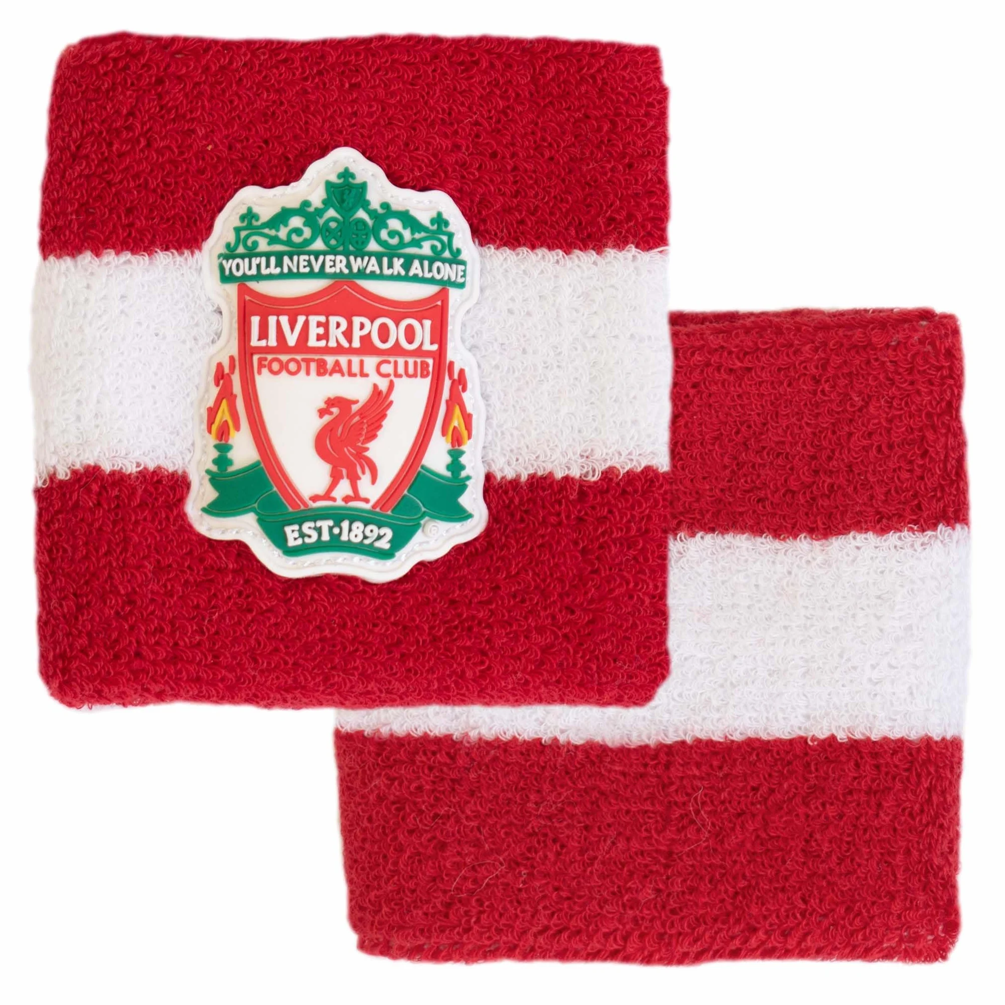Liverpool F.C. Lot de 2 Bracelets en Coton Officiels Enfants Adultes Anti-humidité