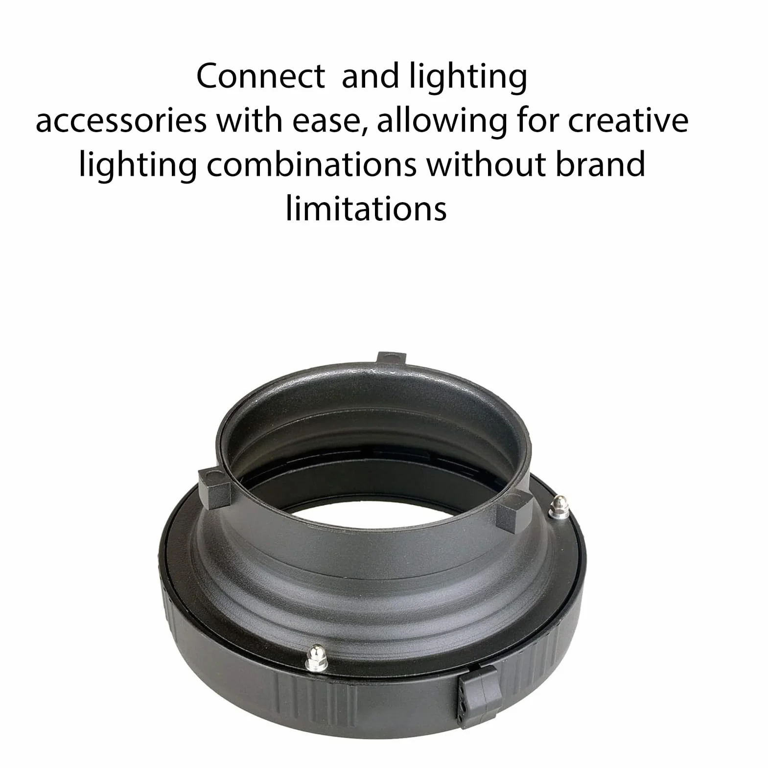 Adaptateur de Convertisseur de Montage Bowens vers Elinchrom, Assemblage sans Outil, avec Connexion Stable et Sécurisée, pour Accessoires D'éclairage, Boîtes à Lumière, Grilles