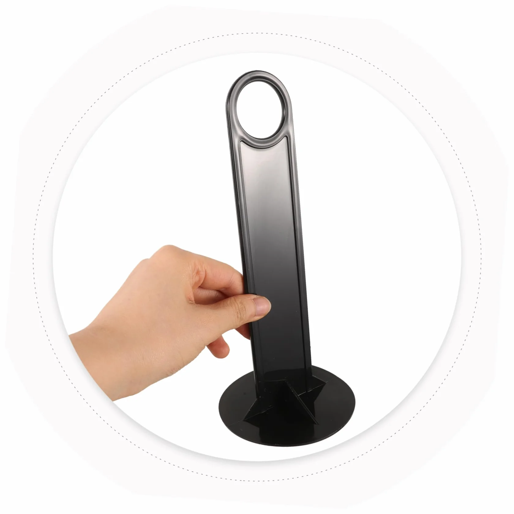Toyvian Support de Rangement pour Plots de Marquage Football, Plateau Disque PP Noir, 8 Pièces