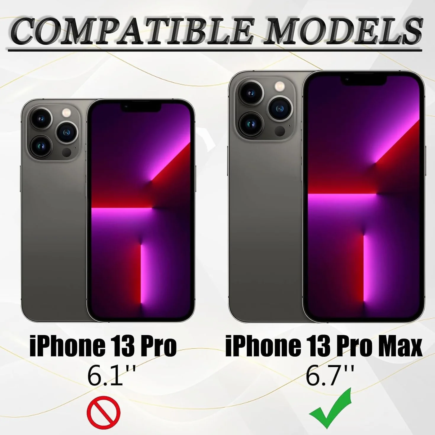13 Pro Max Vitre arrière de Rechange pour iPhone 13 Pro Max avec kit d'outils de réparation(Graphite)