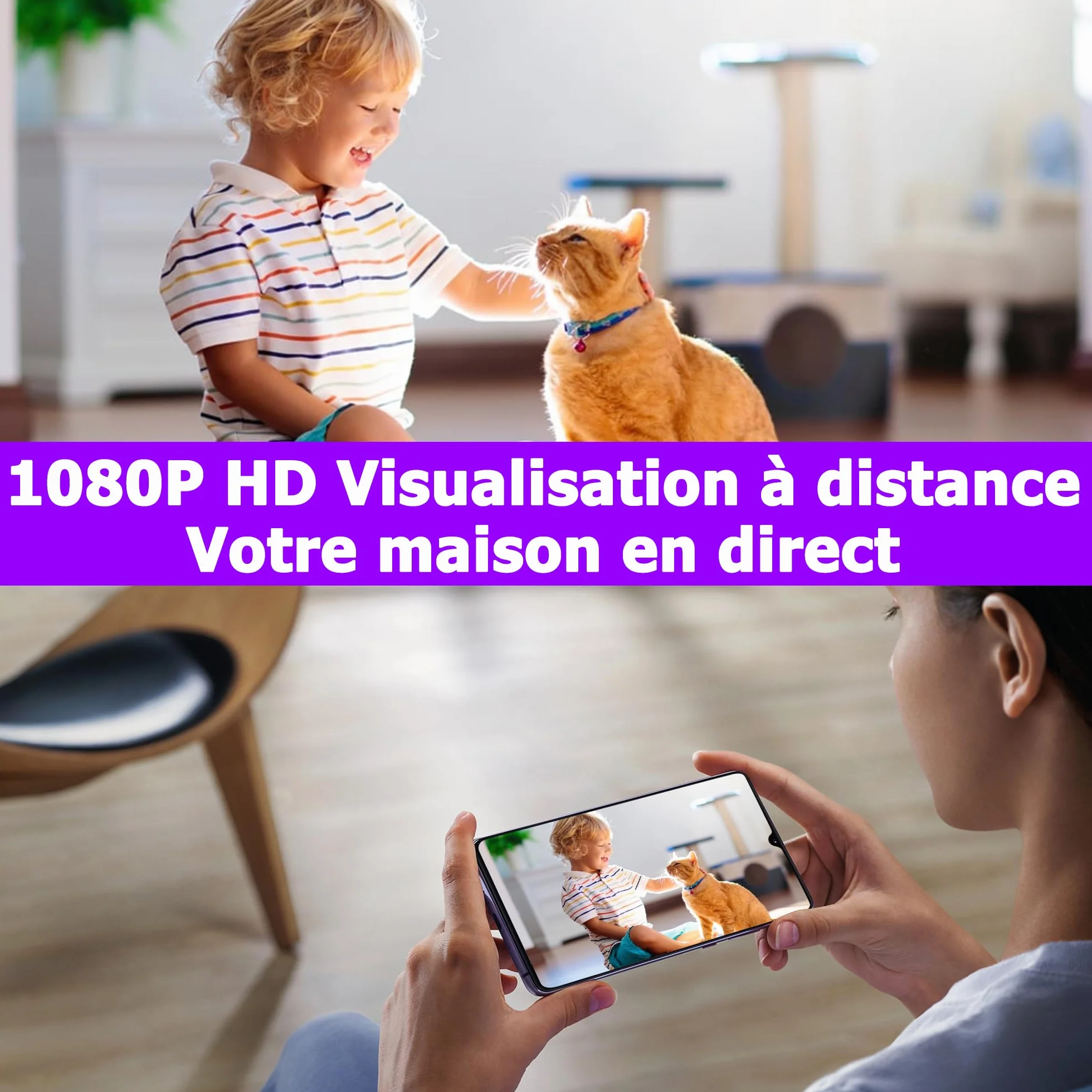 Camera Espion 1080P Camera Surveillance WiFi Mini Caméra Espion sans Fil Cameras Espion WiFi A Distance Discrete Micro Caméra Espion Spy Cam sans Fil Detecteur Mouvement