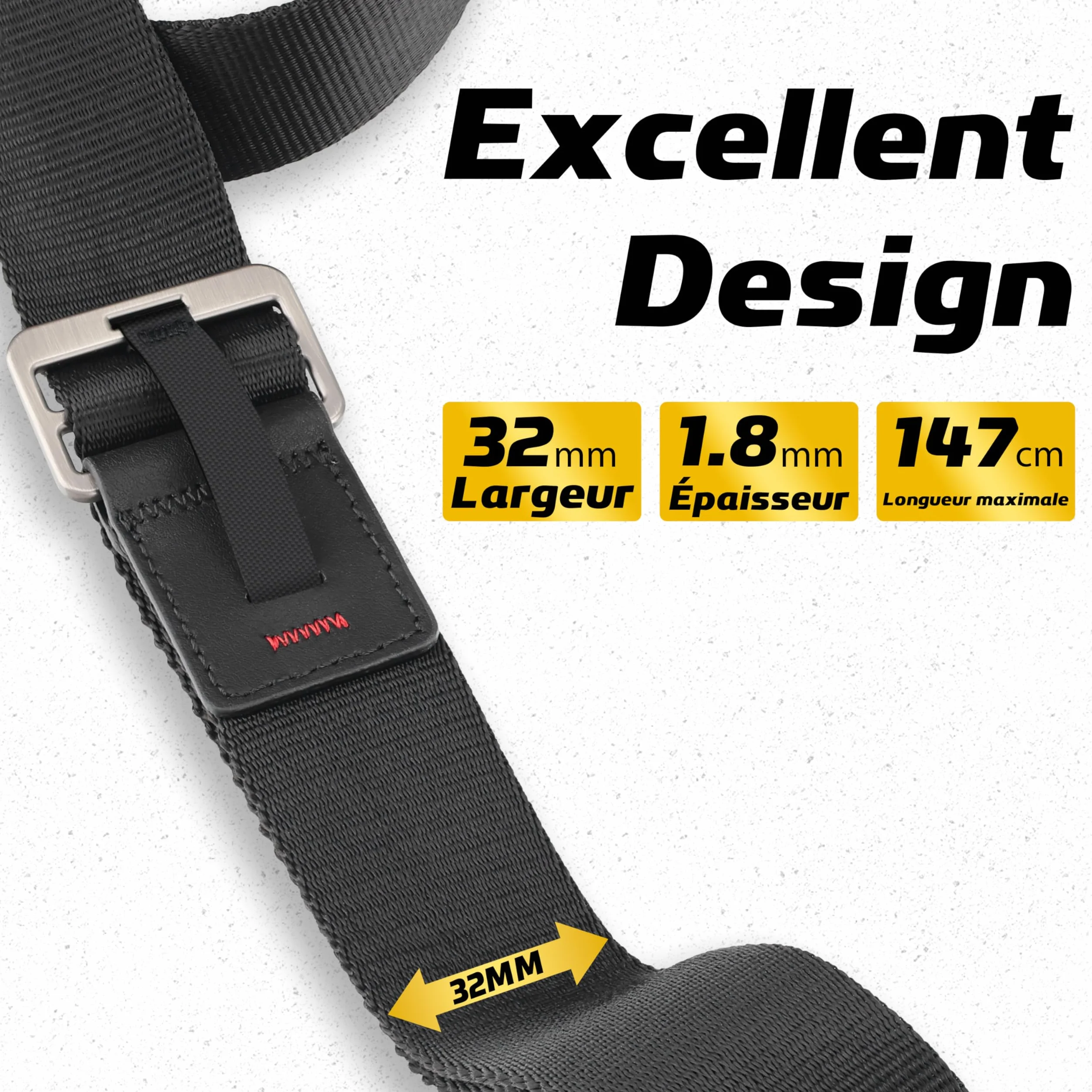 Sunya Sangle pour Appareil Photo équipée d'une boucle de libération rapide. Sangle en Corde Nylon Compatible avec Appareils Photo DSLR ou Mirrorless,avec une capacité de charge de 90KG