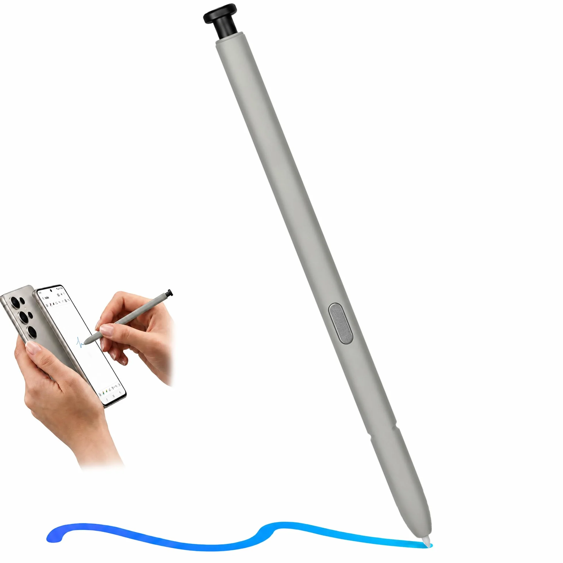 Stylet de Remplacement pour Galaxy S25 Ultra, Stylet Tactile Précis pour Smartphone S Pen S25 Ultra, Idéal pour Dessin et Prise de Notes, sans Bluetooth, Noir