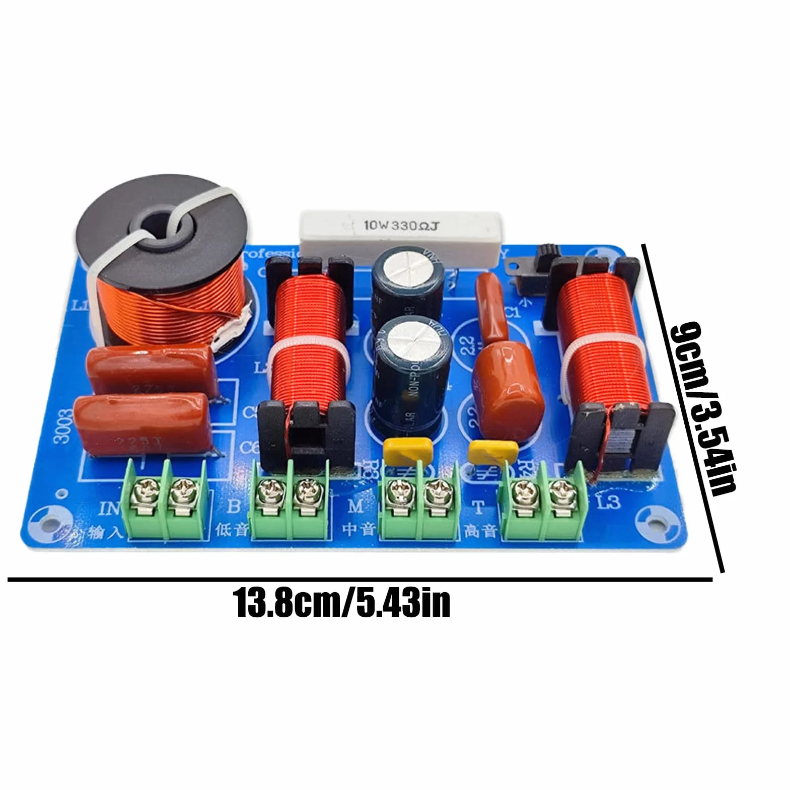 Generisch Filtre Passif - Gamme de fréquence de Tweeter Audio - Séparateur de fréquence Compact multivoies Haute Performance pour Une optimisation de la clarté Lors de la Modification du système