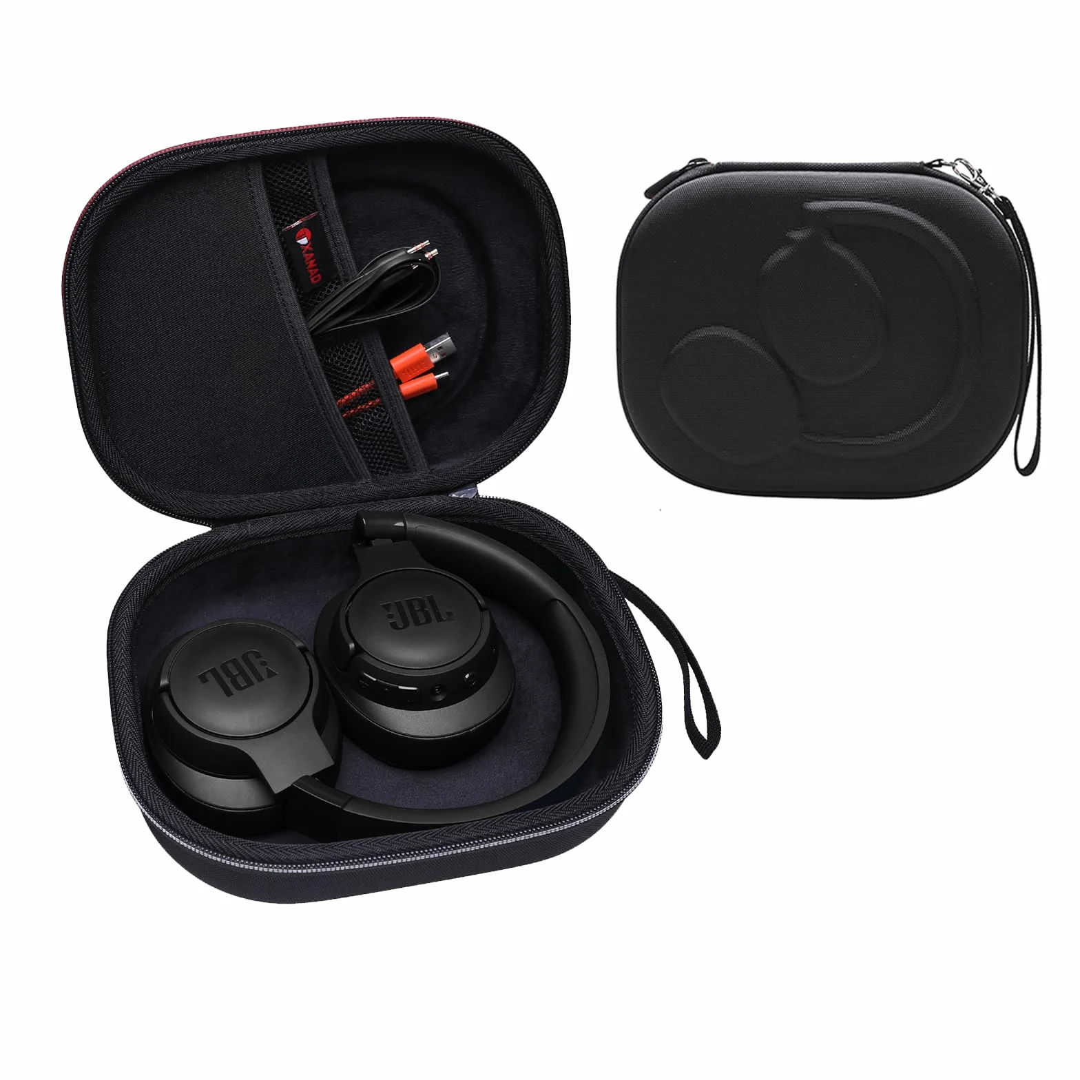 XANAD Housse Casque pour JBL Tune 520BT 510BT 530BT 720BT 730BT 710BT 760NC 670NC 770NC 780NC 680NC et JBL Live 770NC 780NC 670NC 680NC Sac de Voyage Noir