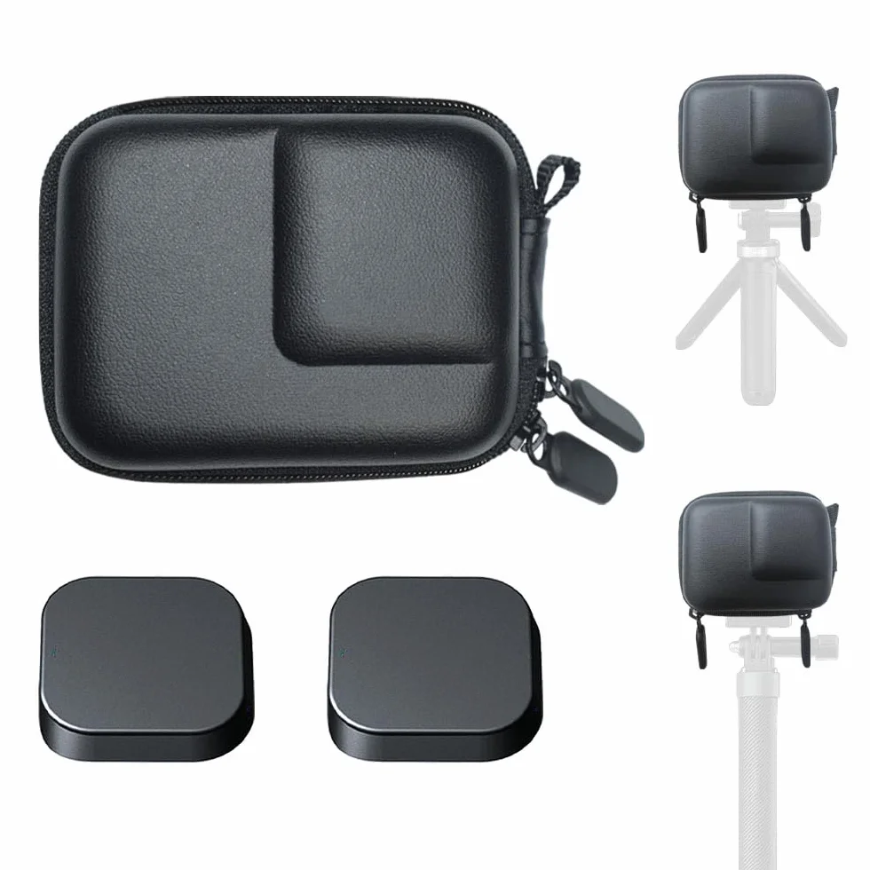 ULBTER Sac Étui Housse pour GoPro Hero 12 11 10 9 8 Noir avec Bouchon d'Objectif