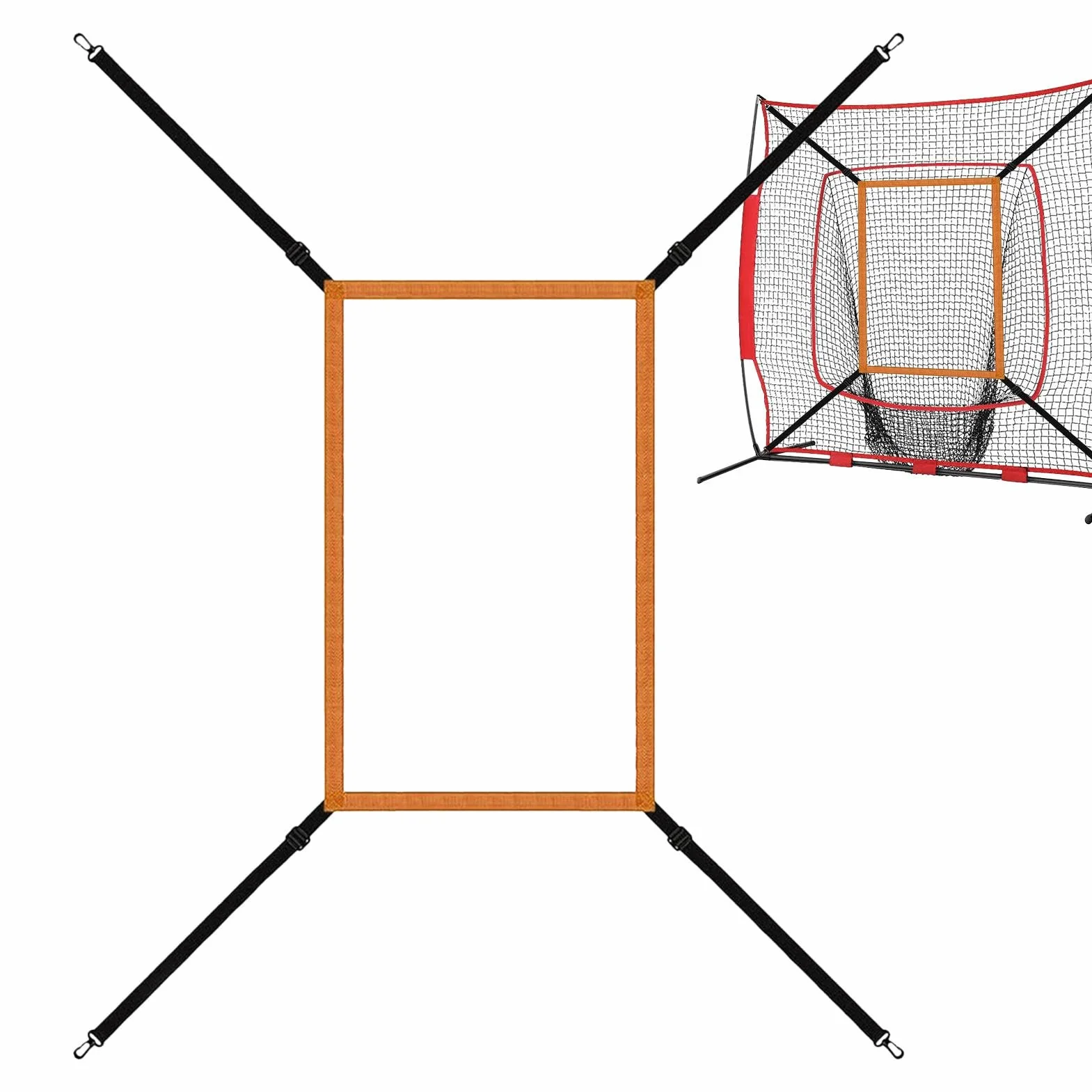Strike Zone Cible de Baseball Réglable | Filet d'Entraînement pour Frapper, Attraper et Lancer