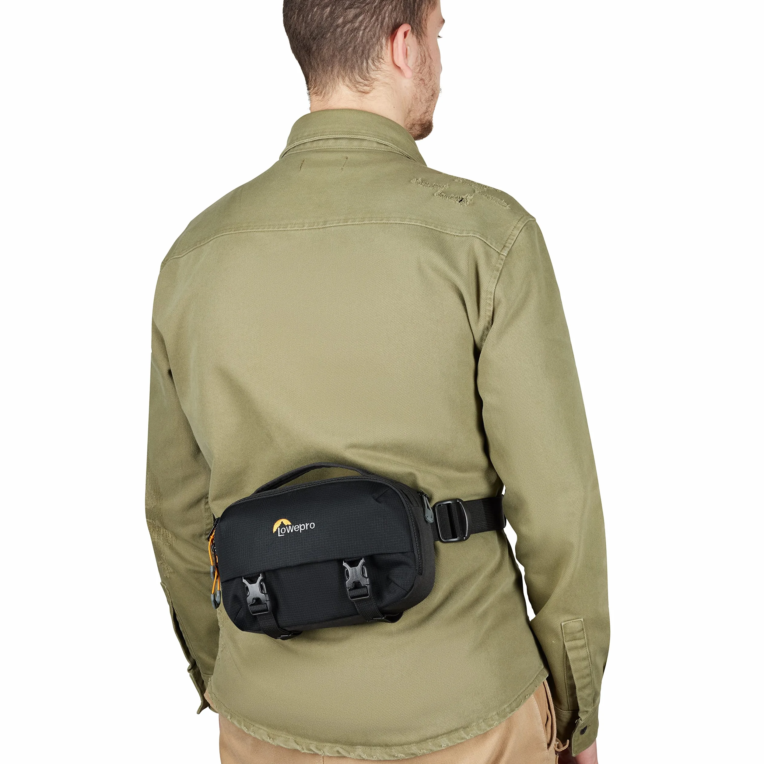 Lowepro Trekker Lite HP 100, Sac à Dos pour Appareil Photo Compact avec Poche pour Tablette, Sac pour Appareil Photo Hybride Crop-Sensor, Système de Compression UltraCinch, Noir