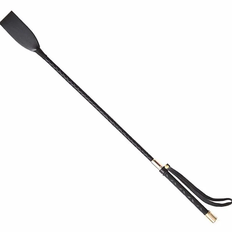 Cravache d'équitation 30 cm poignée antidérapante bâton compact
