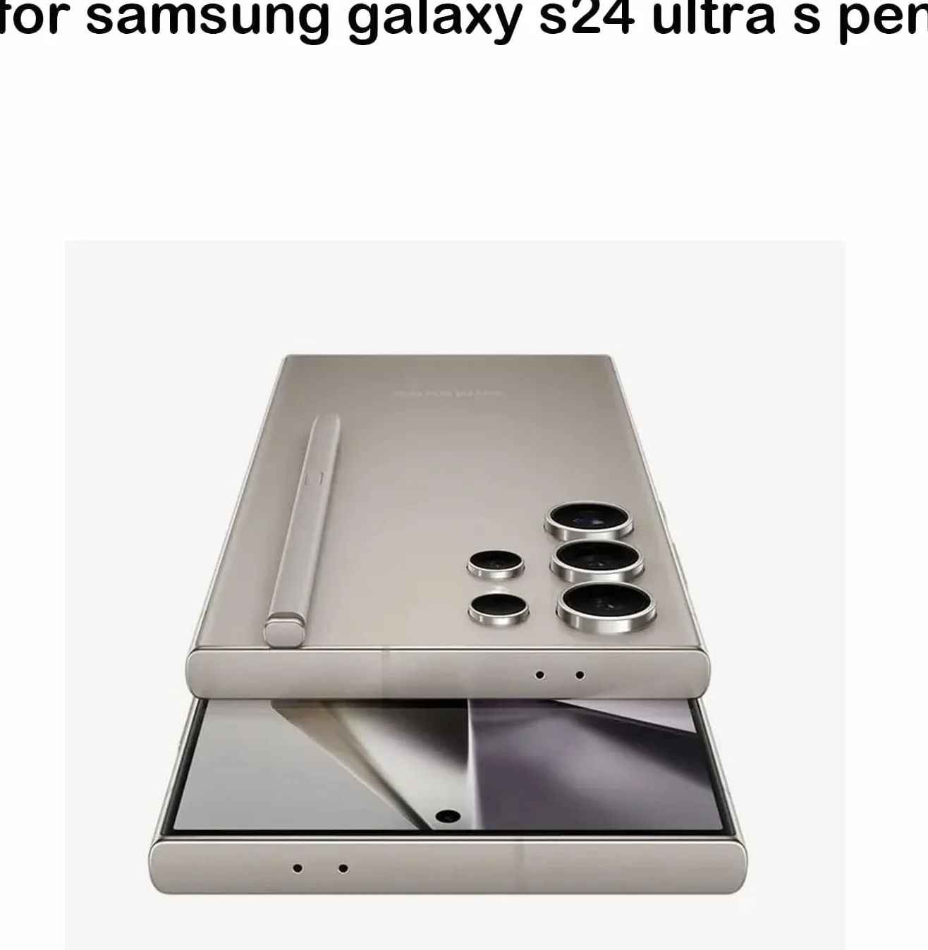 S24 Ultra S Pen pour Samsung Galaxy S24 Ultra S Pen de Remplacement, EJ-PS928BJEGUS, Version américaine, pour Galaxy S24 Ultra Stylus Pen sans Bluetooth, Gris Clair