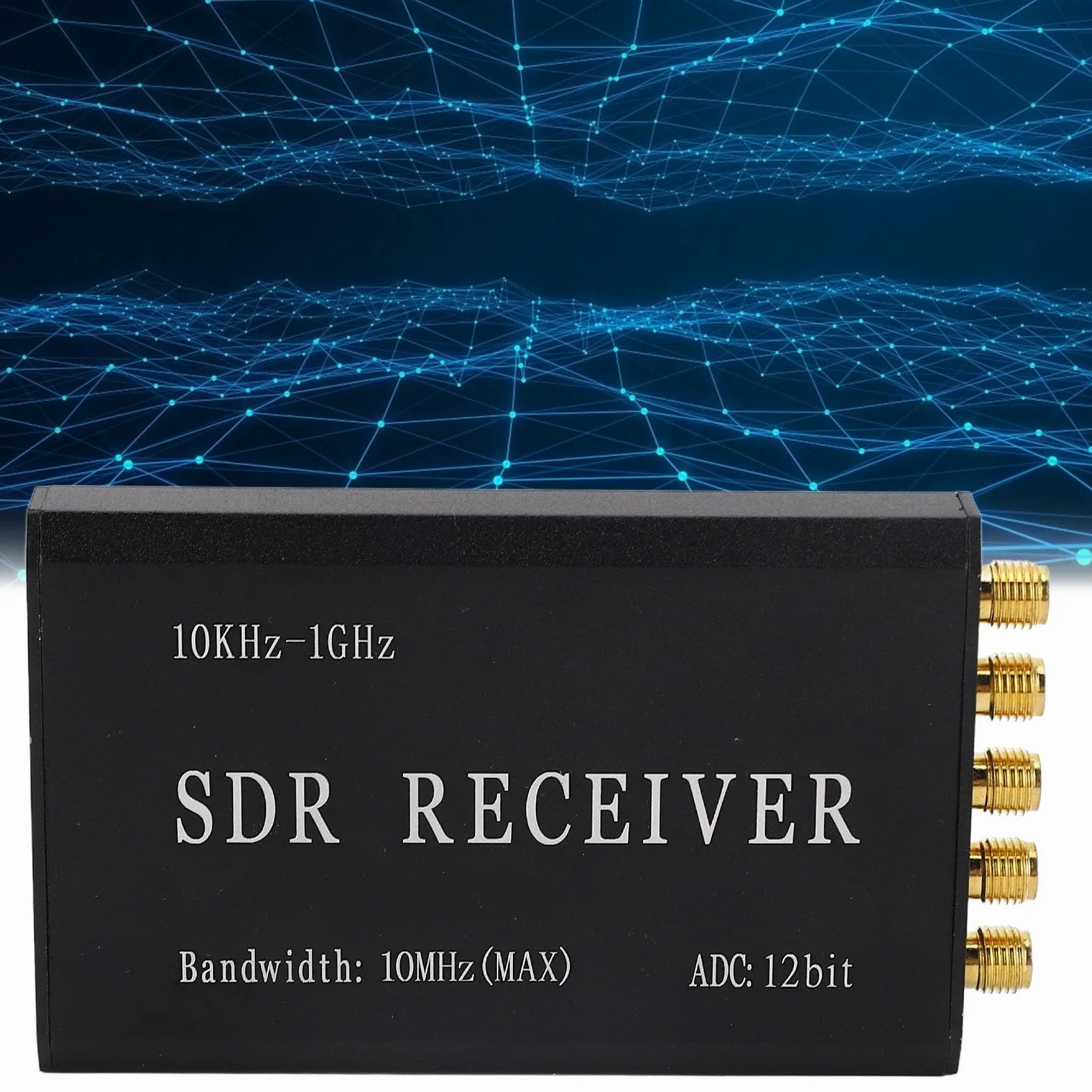 Récepteur SDR 12bit Récepteur Radio Défini par Logiciel Simplifié Module de Réception Radio en Alliage D'aluminium avec Câble USB