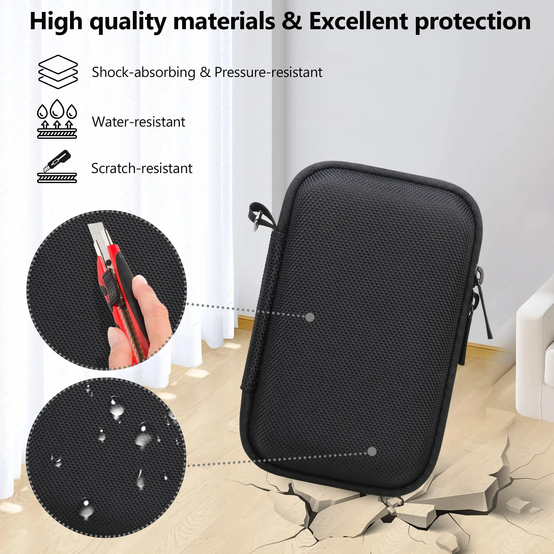 Étui pour Panasonic Lumix TZ99 TZ300 Appareil Photo Compact Zoom Sac de Protection Noir