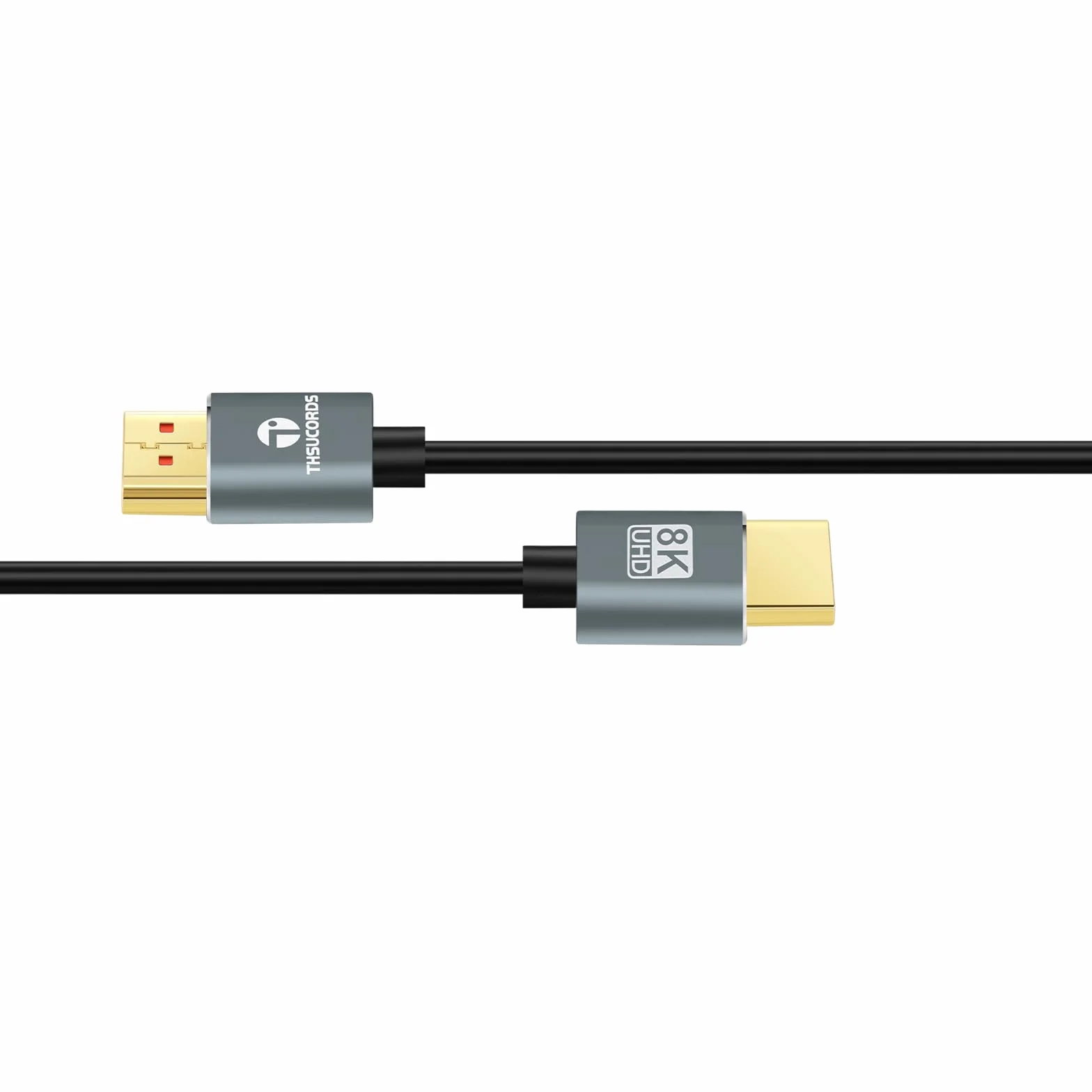 Thsucords Extra Slim 4K 8K Câble HDMI 3M Lot de 3, Ultra Fins Flexibles HDMI 2.1 Souple et haute vitesse 4K@120Hz 8K@60Hz 48gbps compatible Roku tv/HDTV/PS5/Blu-ray(2 Pièces)