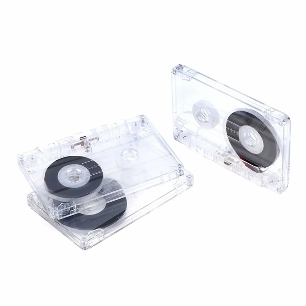 Cassette audio magnétique vierge 90 minutes, taille standard, compact 9,9 x 6,3 cm, pour enregistrement vocal et musique