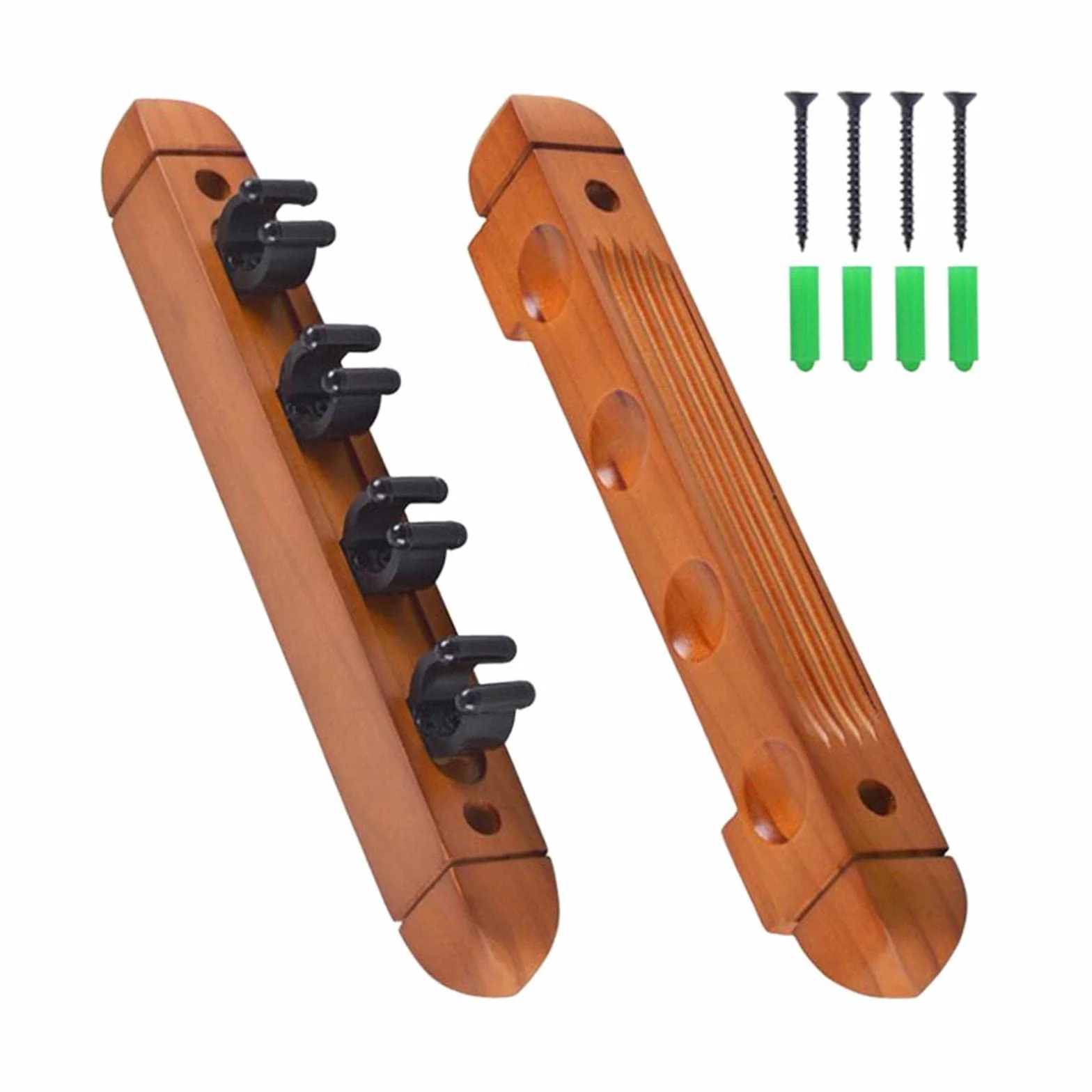 Rockible Porte-Queue de Billard Support Mural avec 4 Clips, Jaune
