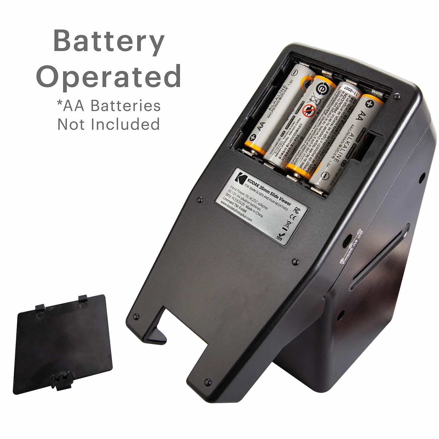 Kodak Visionneuse de Diapositives et de Films 35 mm - Fonctionnement sur Batterie, grossissement 3X, visualisation éclairée par LED - pour Diapositives 35 mm et négatifs de Films