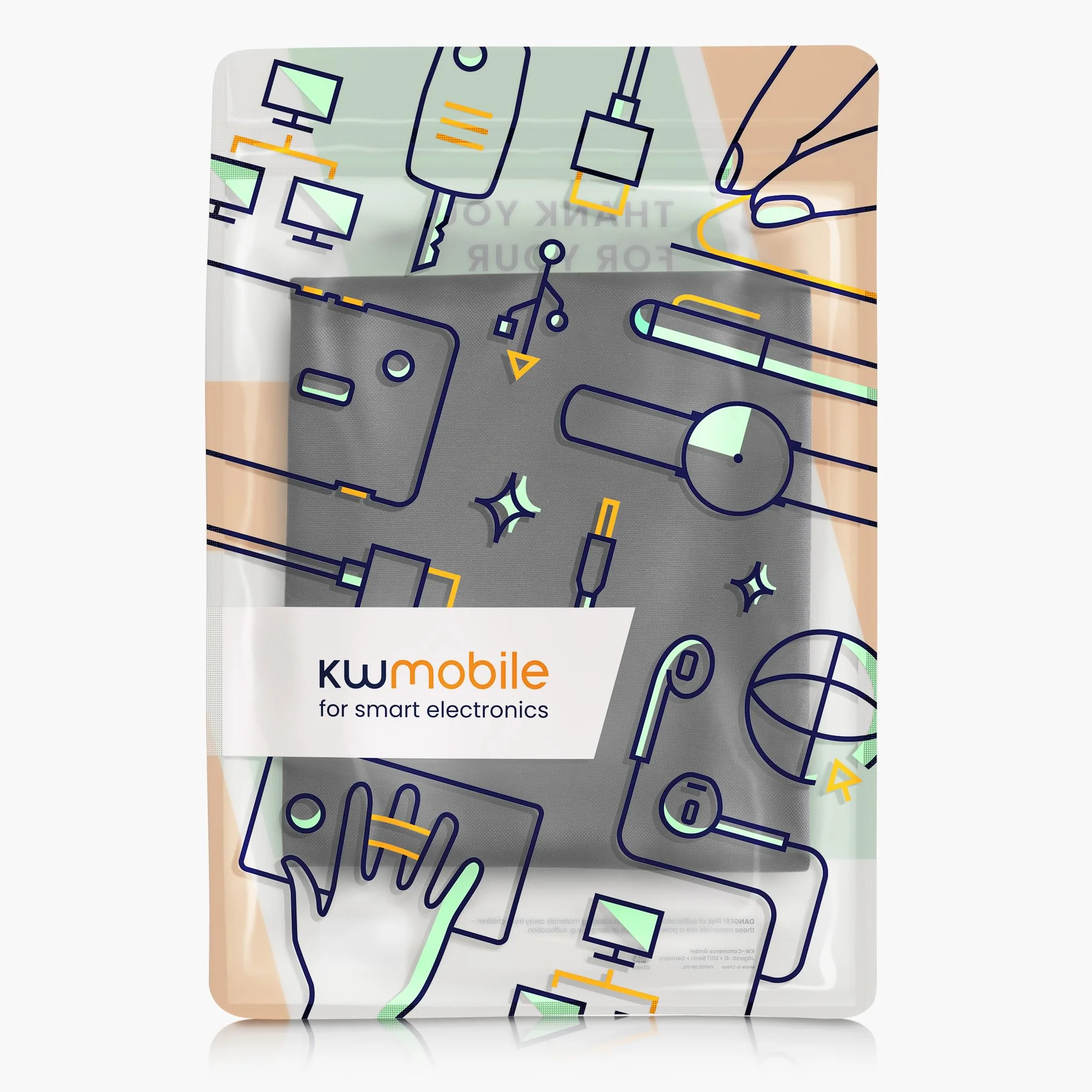 kwmobile Housse écran TV compatible 75" TV - Housse protection TV extérieure contre intempéries poussière éclaboussures noir