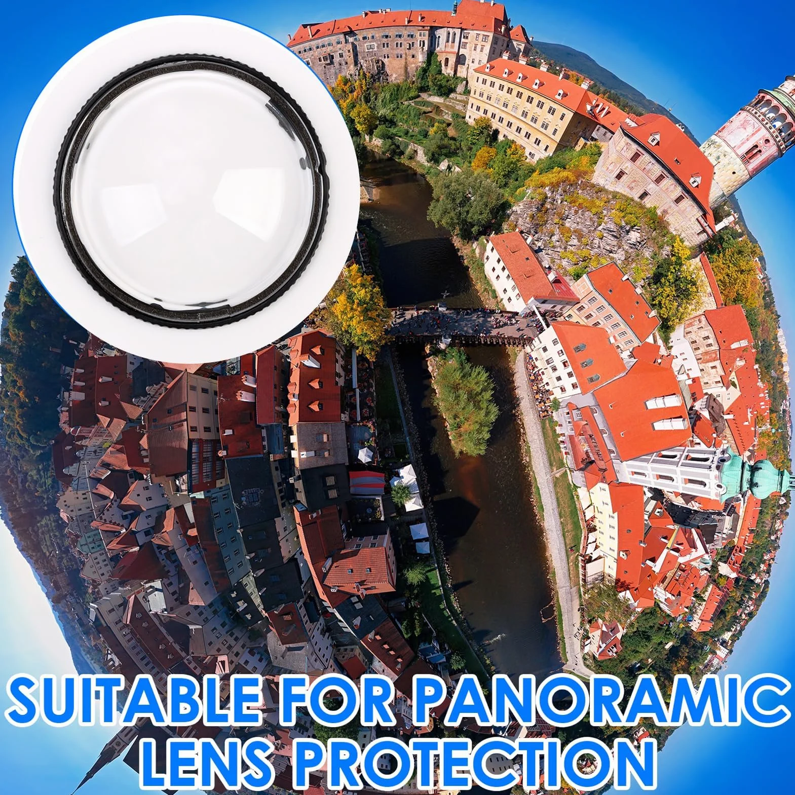 Insta360 X4 Protecteurs de Lentille Panoramique Verre Trempé Ultra-Clair Housse de Protection