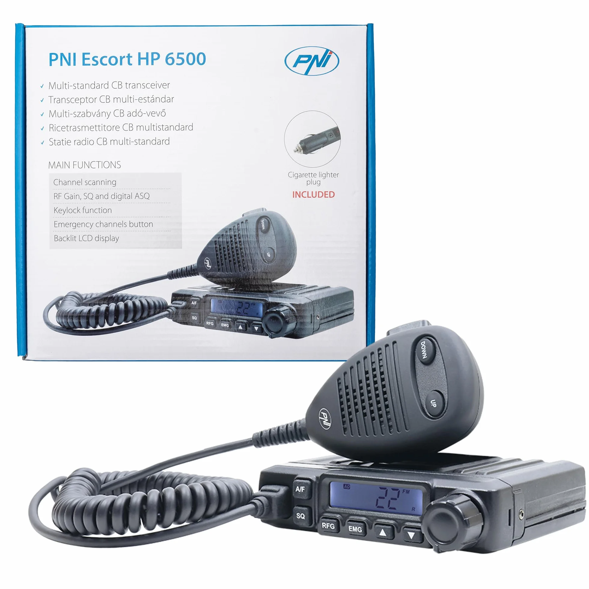 Radio CB PNI Escorte HP 6500 4W 12V RF Gain