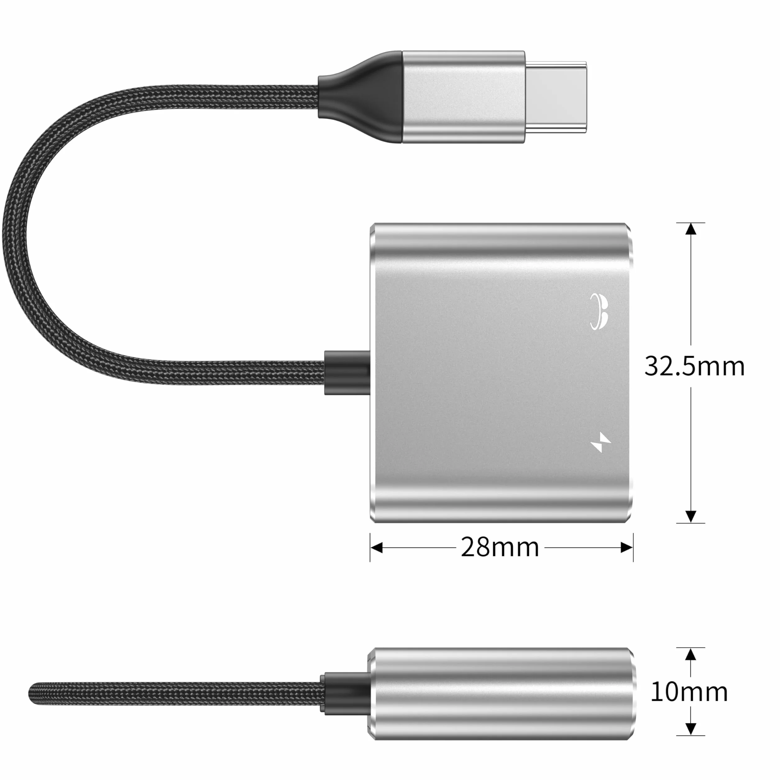 Adaptateur de Lunettes USB-C vers AR, Chargement et Jeu, Compatible avec Charge Rapide PD de 100W pour iPhone 17-15, Switch OLED, Steam Deck&Viture/Rokid/Xreal/RayNeo AR 1080P 120 Hz/4K 60Hz