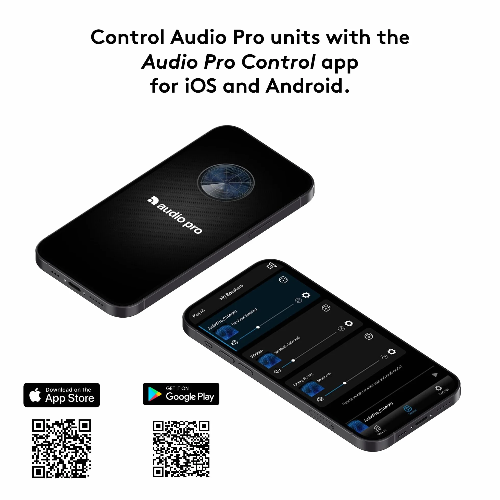 Audio Pro - Enceintes TV A48 - Streaming et Multiroom, 2 Amplificateurs 130W pour Home Entertainment - HDMI Arc, WiFi, Bluetooth, Airplay 2, Chromecast - Blanc