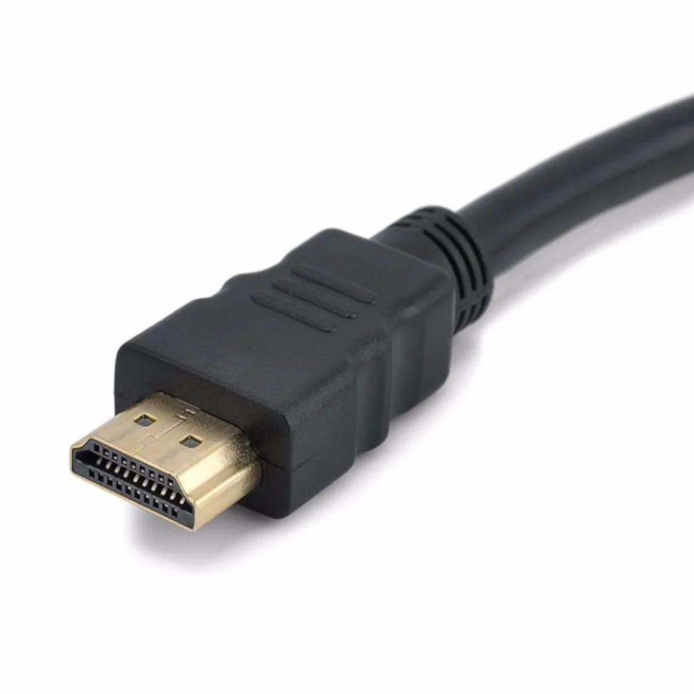 ZYuoo Diviseur de câble HDMI 1080P mâle vers Double HDMI Femelle, Adaptateur 1 vers 2 Voies