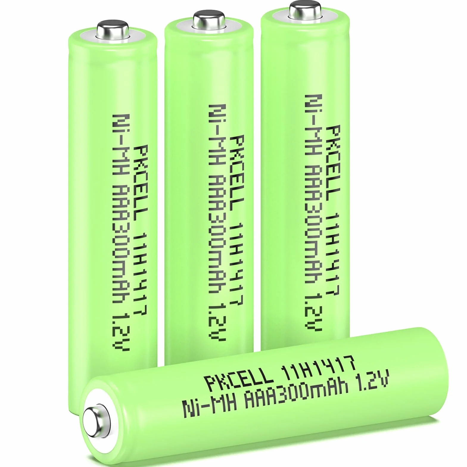 PKCELL Batterie rechargeable AAA 300 mAh NI-MH 1,2 V lot de 4