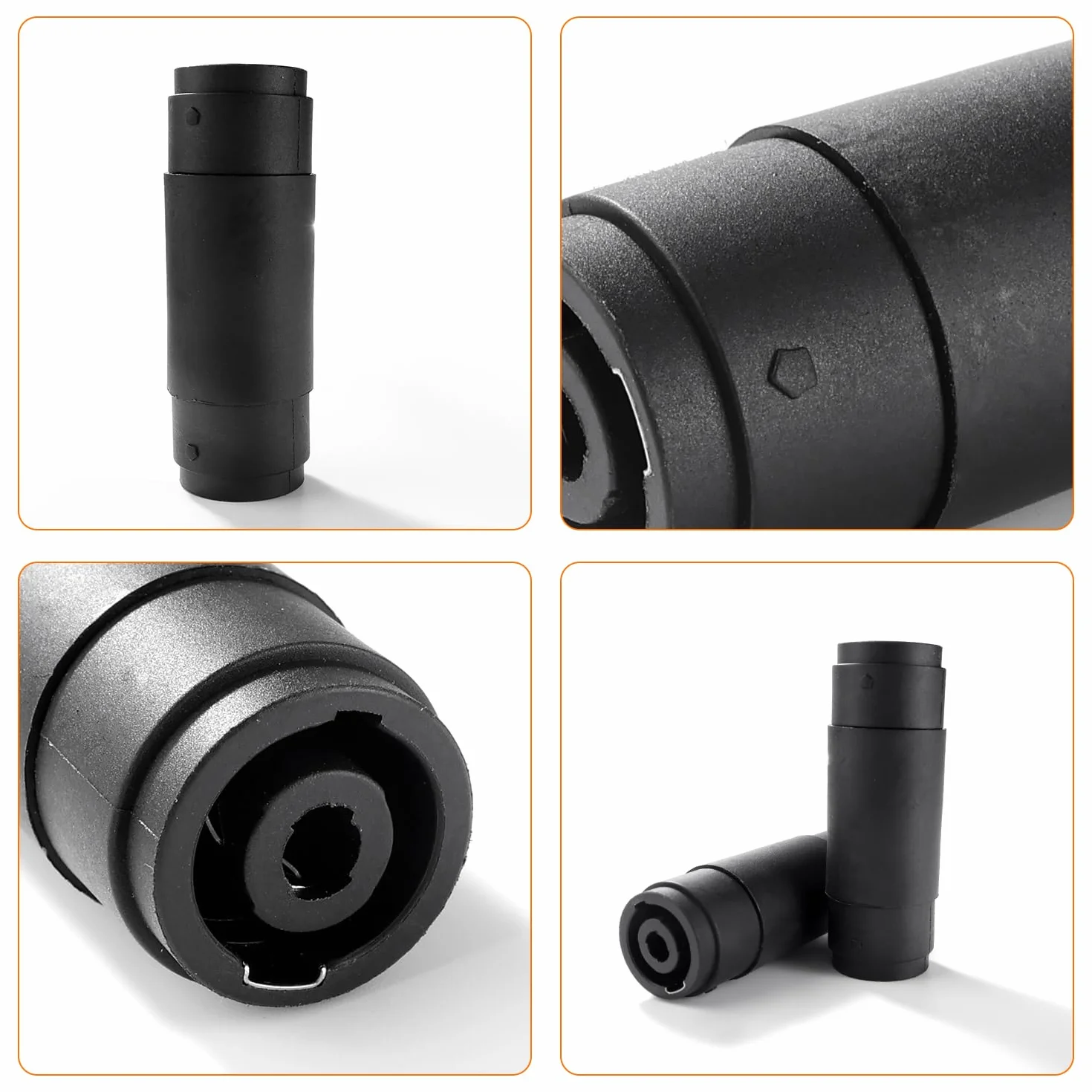 Connecteur Speakon Femelle vers Femelle 2 Pièces 4 Pôles Compatible NL4MP NL4FC