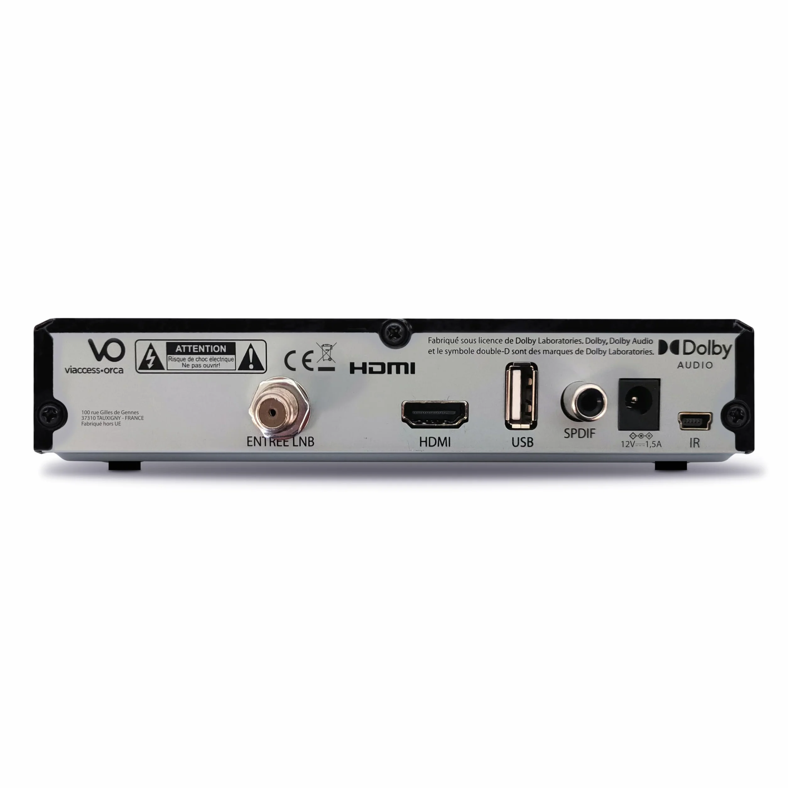 METRONIC 441680 Décodeur Fransat 4K UHD HDR10 Satellite TNT Gratuit Dolby Atmos Time Shift