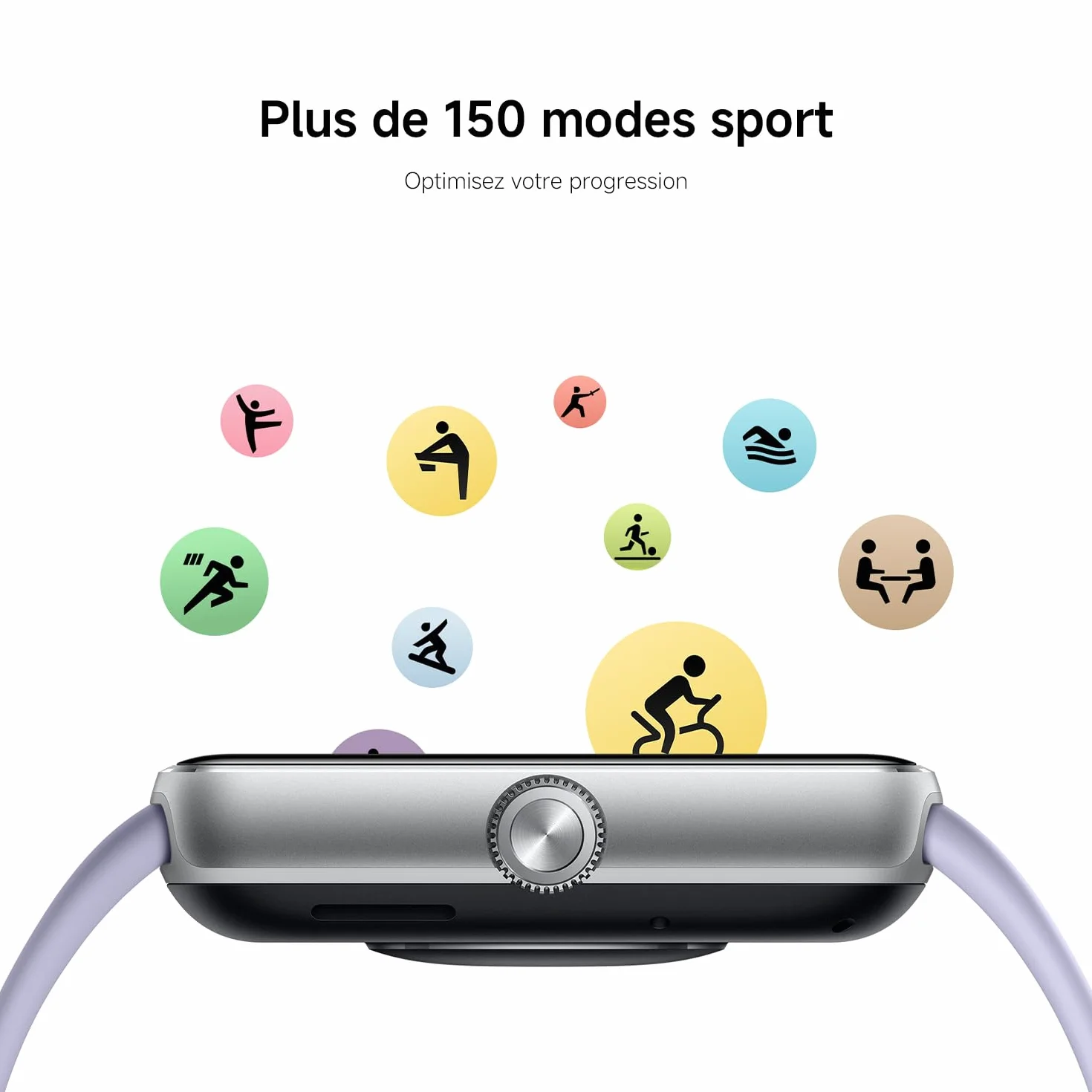 XIAOMI Redmi Watch 5-Montre Connectée, Suivi du Sport et Fitness, Ecran AMOLED 53mm, jusqu'à 24 Jours d'autonomie, 150+ Modes de Sport, Surveillance de la fréquence Cardiaque, Suivi du Sommeil, Noir