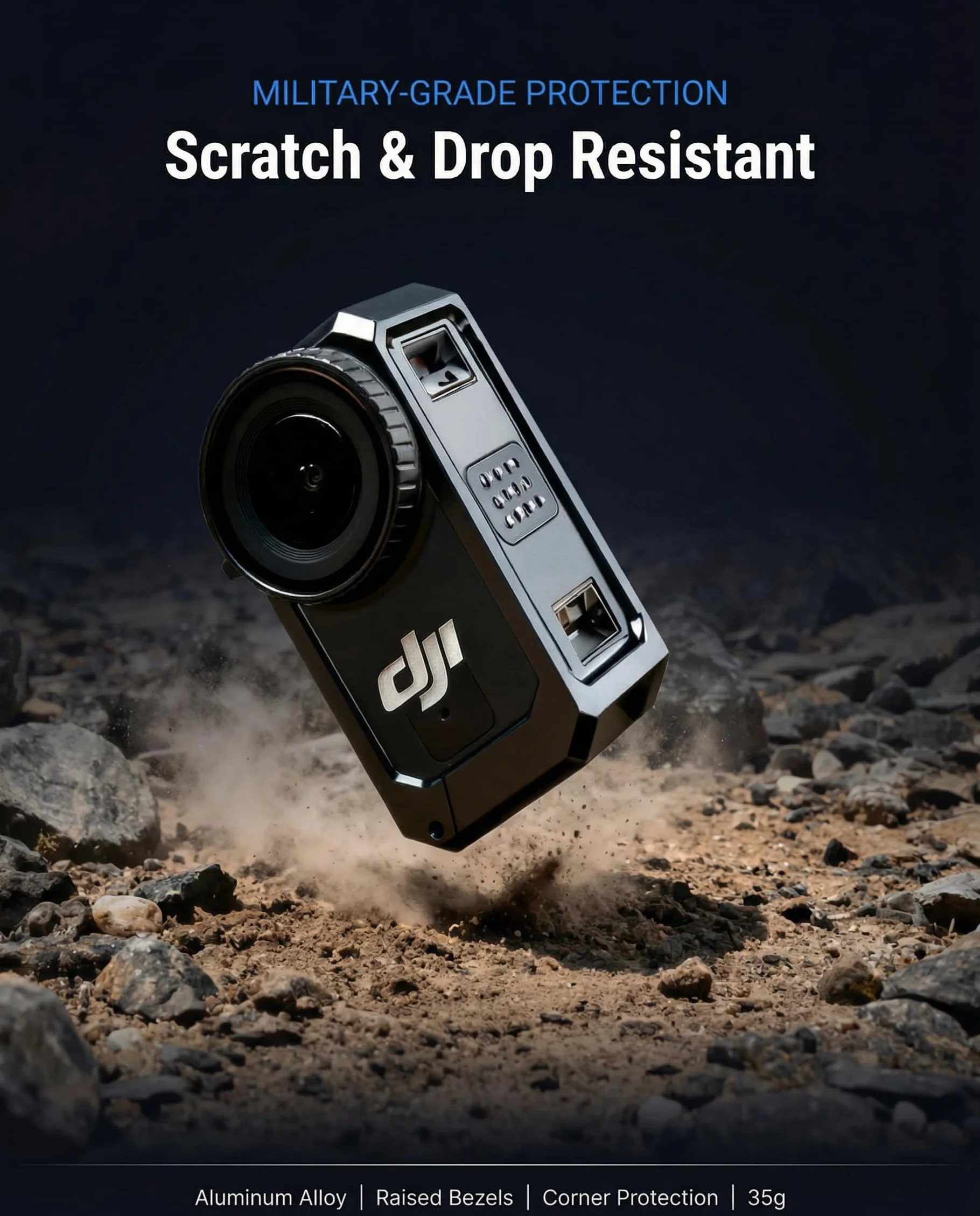 iDaPro Étui de protection en aluminium pour DJI Osmo Nano, cadre anti-rayures à dégagement rapide