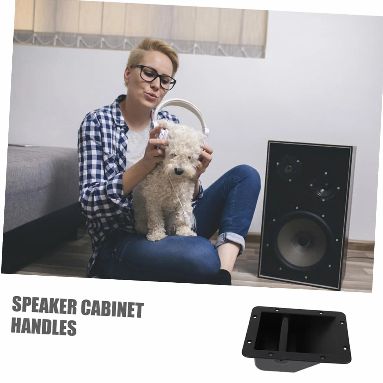 Uonlytech Poignées De Transport D'enceinte en Plastique Lot De 4 Robustes Universelles pour Haut-parleurs Installation Facile Usage Prolongé