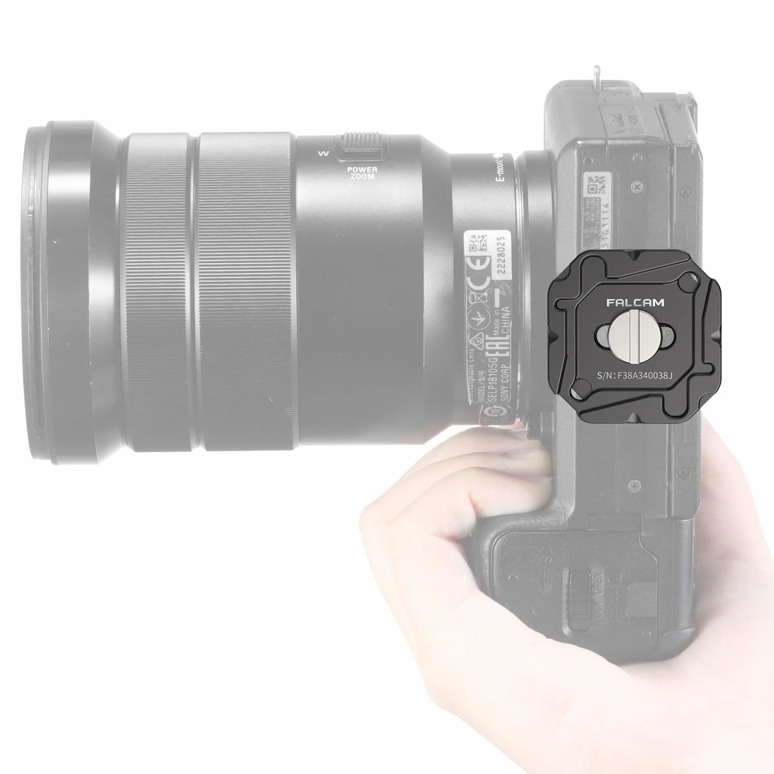FALCAM F38 Plaque de dégagement Rapide, Compatible avec Le Clip pour Appareil Photo PD Capture V3 et Le Clip pour Sac à Dos F38 (Plaque supérieure Uniquement)