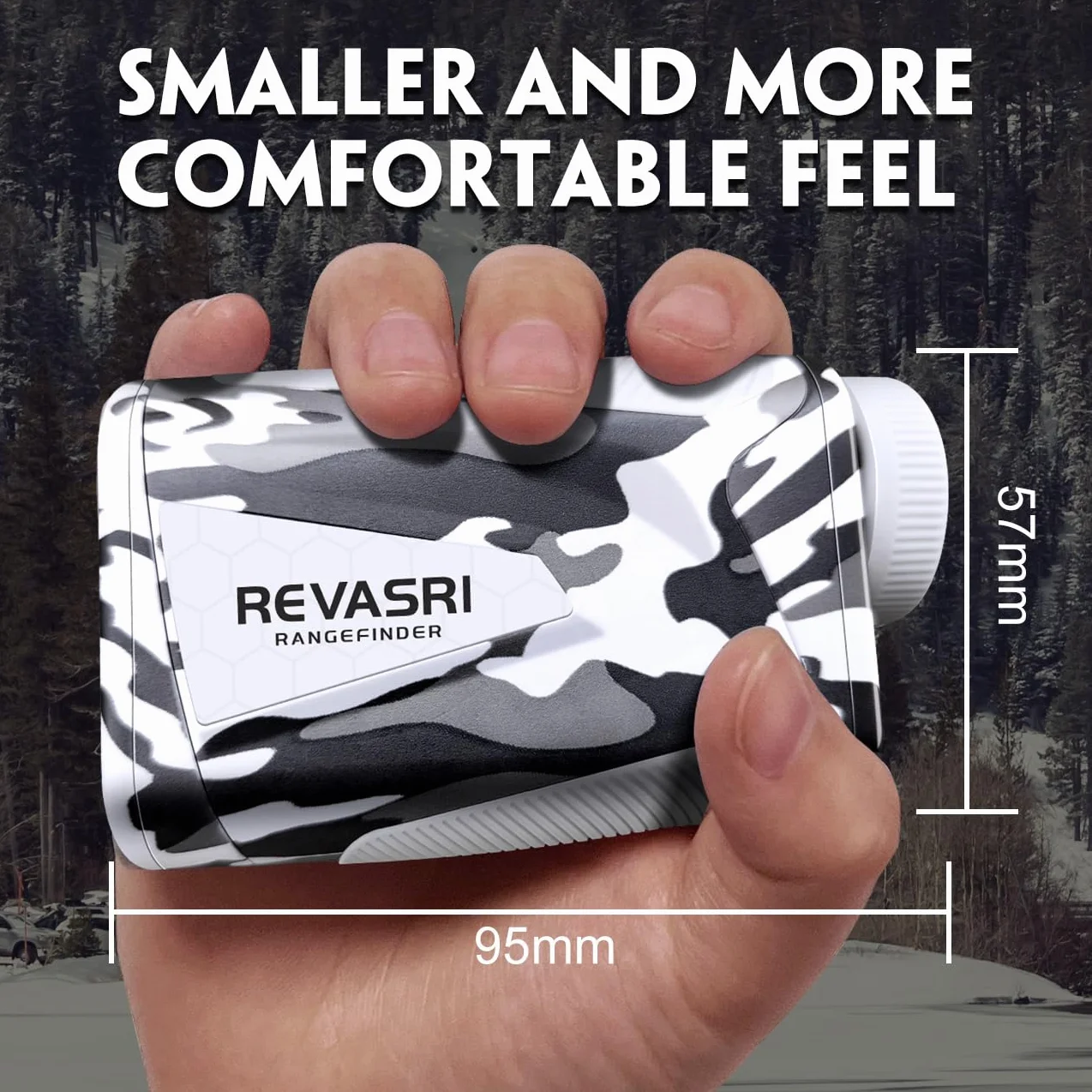 REVASRI Télémètre de Golf 1500Y 6X avec Verrouillage du Drapeau Vibration Mesure Hauteur Angle Vitesse