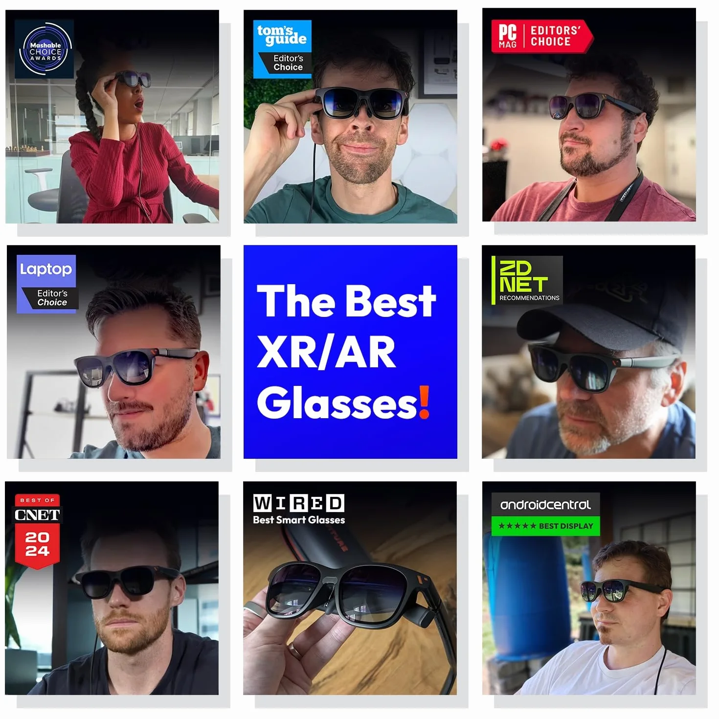 VITURE Lunettes AR Pro, écran 135” 120Hz, Audio Harman, Film électrochrome, Lunettes XR compatibles avec iPhone 17/16/15, Android, Mac, PC, Switch, Switch 2 - Occasion