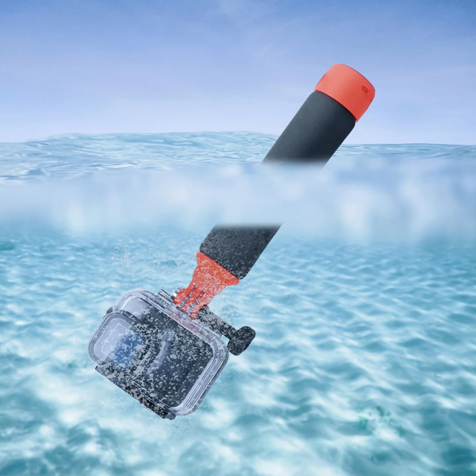HSU Poignée flottante pour caméra d'action, monopode étanche, accessoire pour Hero 13/12/11/10/9/8/7/6/5/4/3, Insta360 X4/X3/X2