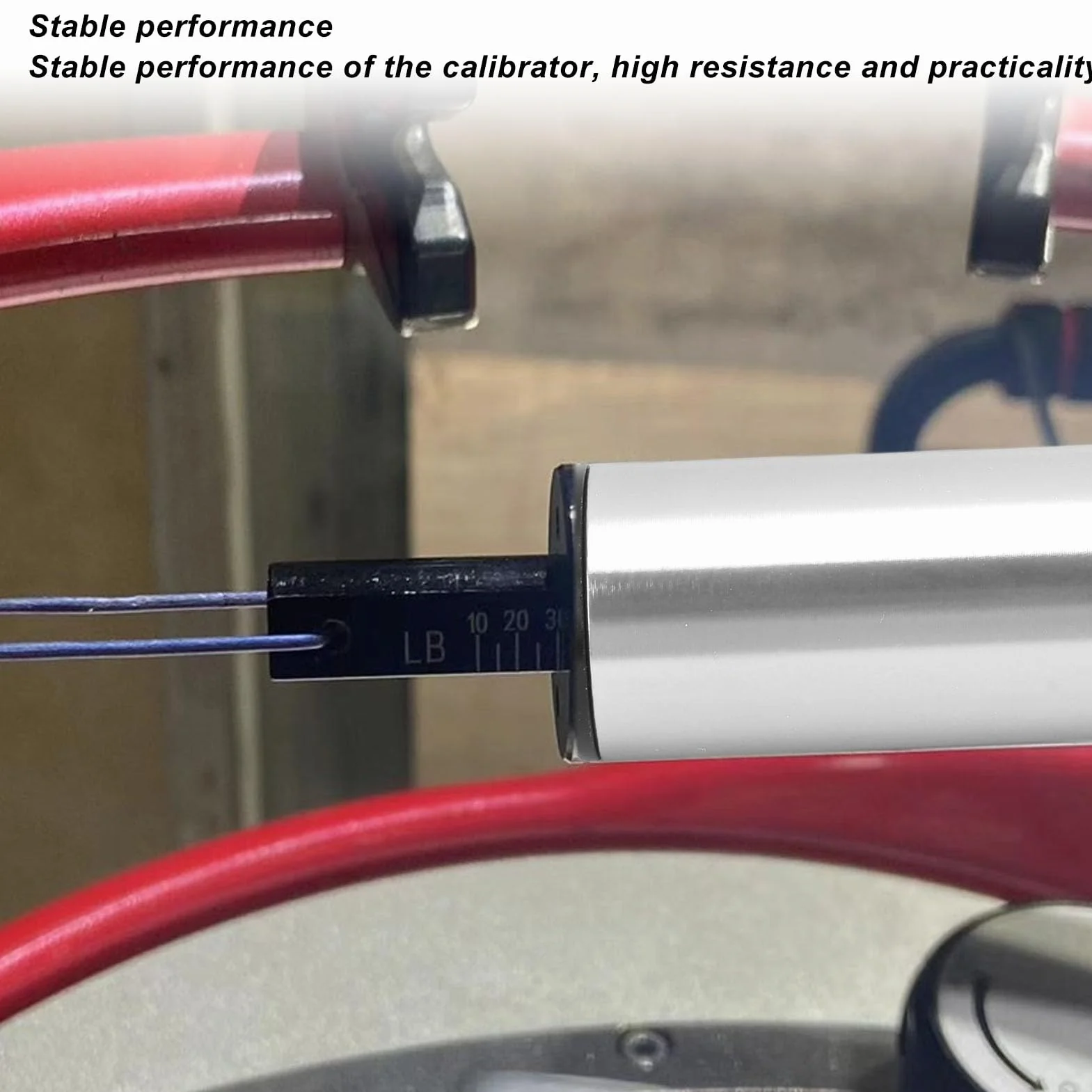 Fockety Calibrateur de Tension Professionnel pour Raquette de Badminton en Alliage d'Aluminium, Teste jusqu'à 100 LB