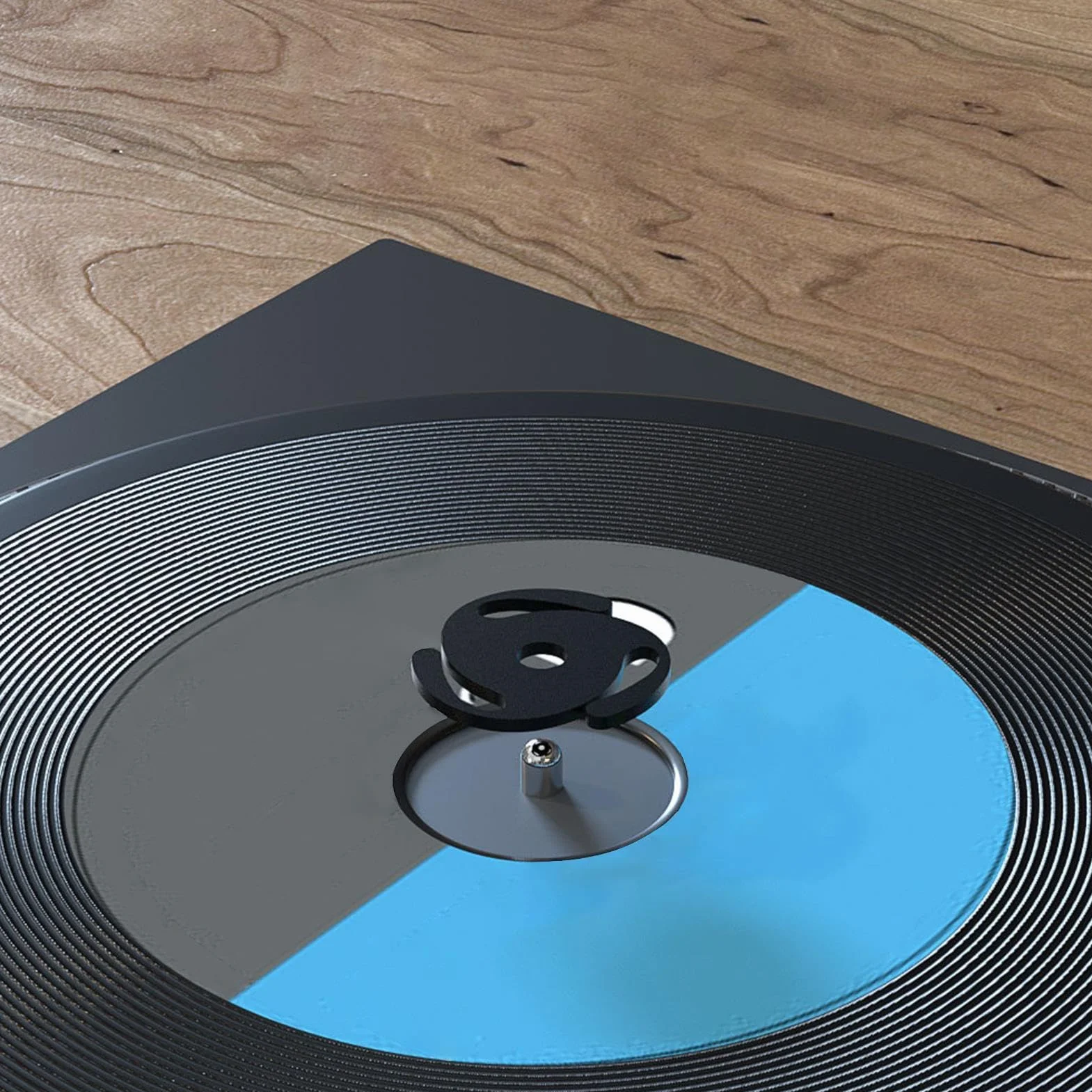 Adaptateur 45 RPM - Adaptateur d'enregistrement 45 RPM - Feuille de conversion en aluminium pour disque vinyle 45 tr/min - Pièces de platine Technics multifonctions et stables - Inserts d'adaptateur