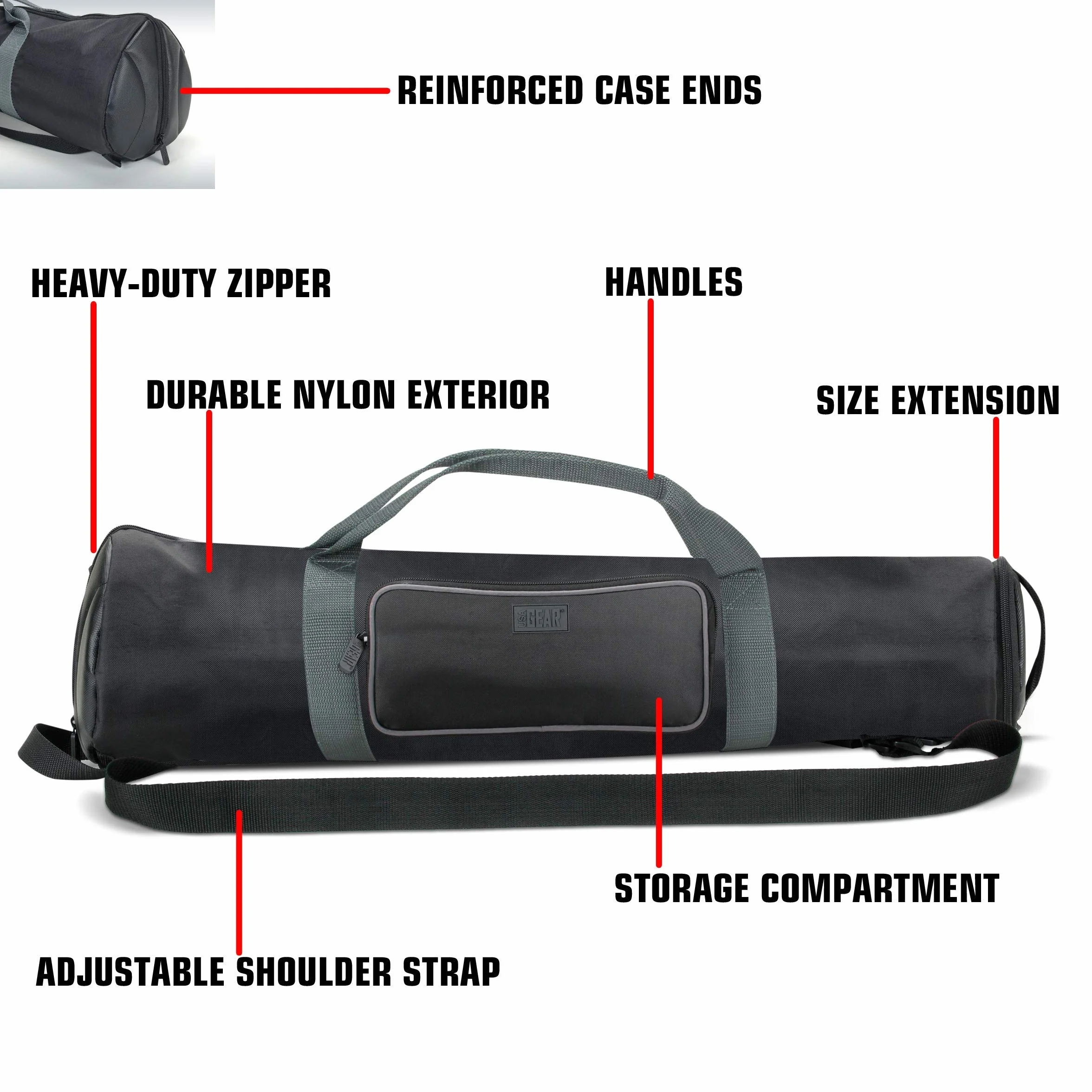 USA Gear Étui pour Télescope Réfracteur 53-89 cm Compatible Sky-Watcher Esprit 120ED Celestron