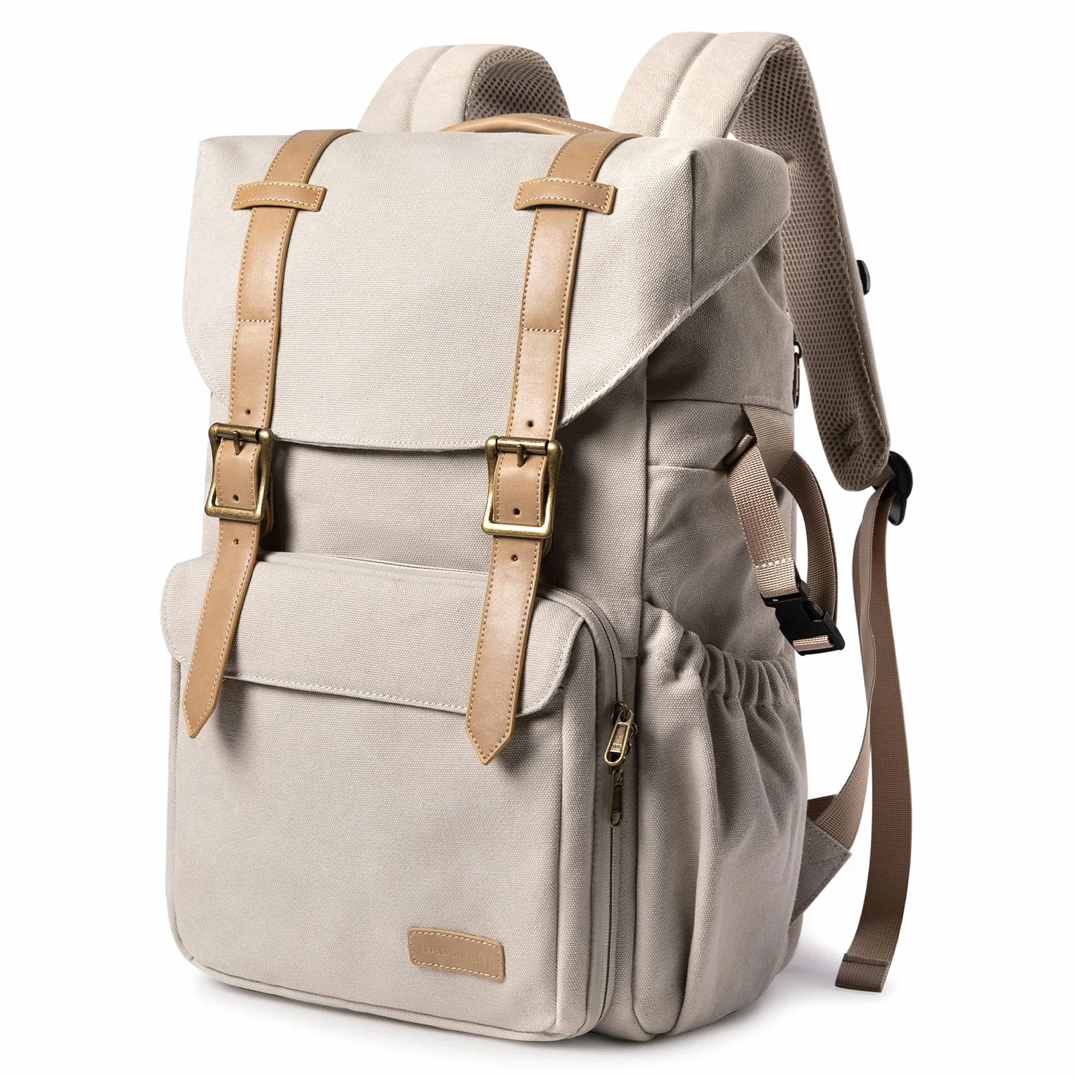 bagsmart Sac à dos pour appareil photo reflex numérique - En toile - Antivol - Imperméable - Avec protection contre la pluie - Pour ordinateur portable de 15" - Appareil photo reflex numérique -