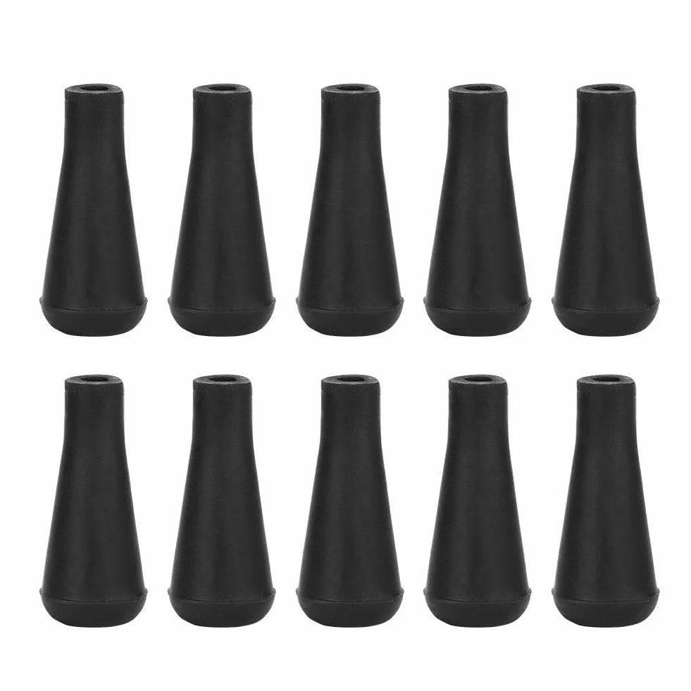 Broadhead de Remplacement Pointe de Flèche Tir à l'Arc Caoutchouc Souple 10PCS 8mm Noir