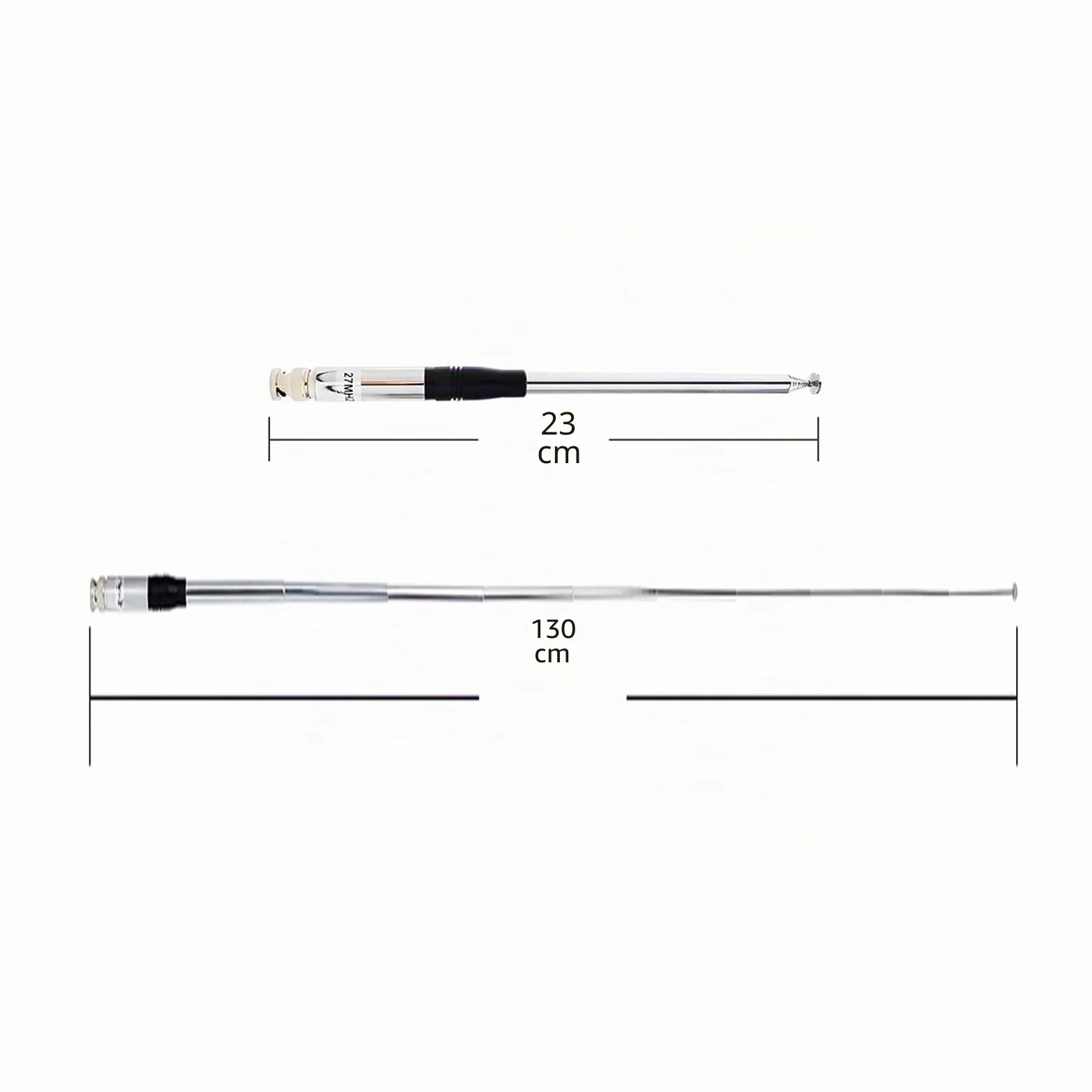 TWAYRDIO Antenne Radio CB Portable télescopique BNC 27Mhz antennes Extensibles de 23,3 cm à 1,3 m pour Radio Jambon CB Portable/Portable Midland Cobra Uniden
